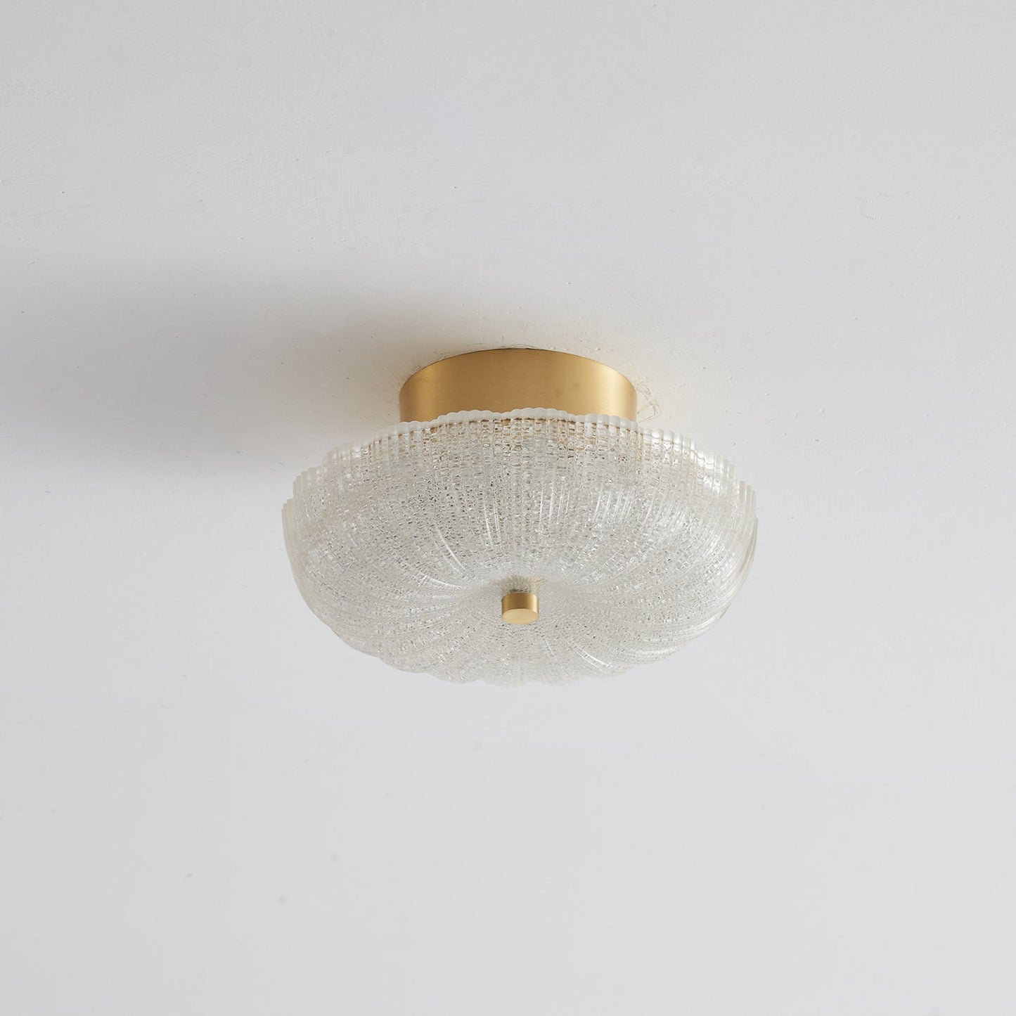 Starlit Ceiling Light | Crystal Glass & Brass | 20cm Diameter