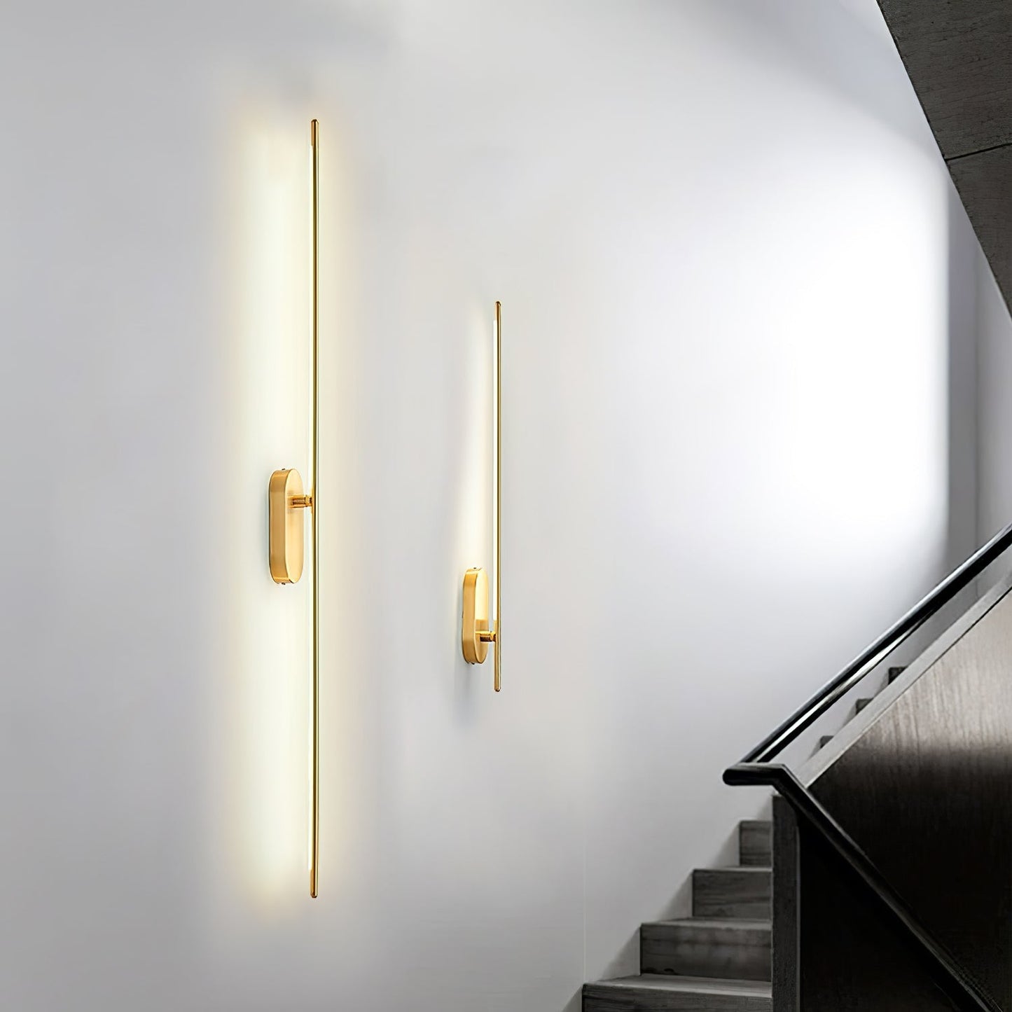 Stick Shaped Plug-In Sconce | Handcrafted Iron & Acrylic | Warm, Neutral, Cool Light Options