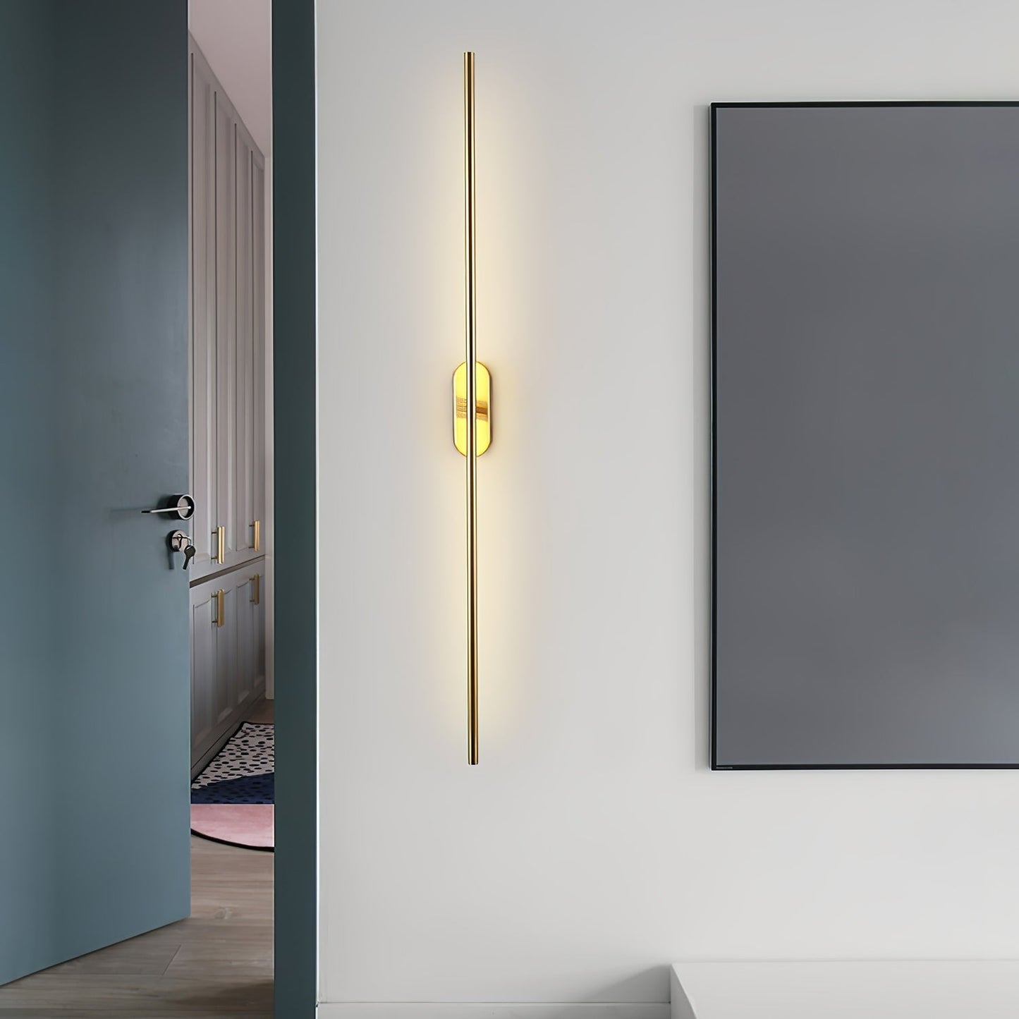 Stick Shaped Plug-In Sconce | Handcrafted Iron & Acrylic | Warm, Neutral, Cool Light Options