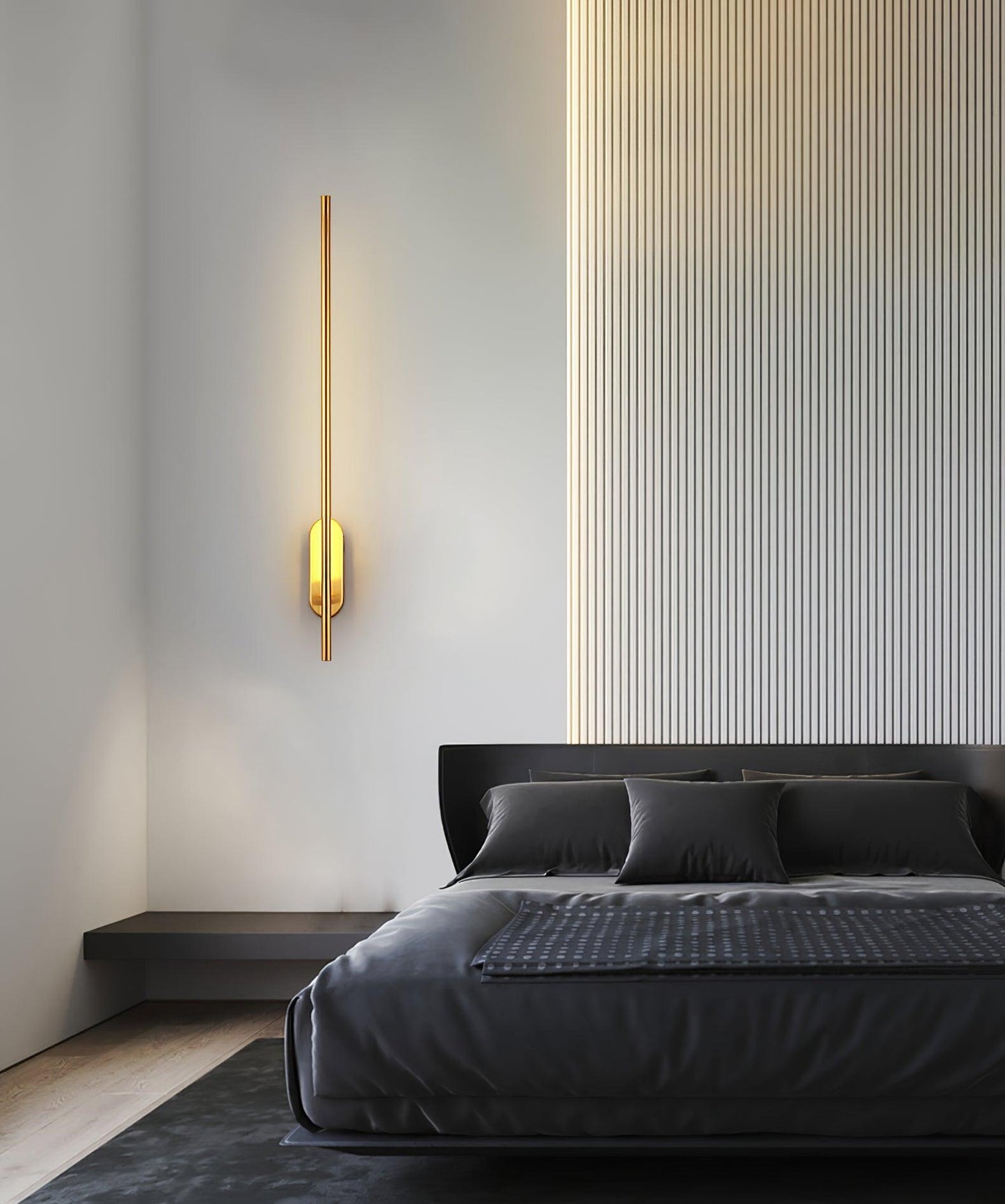 Stick Shaped Plug-In Sconce | Handcrafted Iron & Acrylic | Warm, Neutral, Cool Light Options