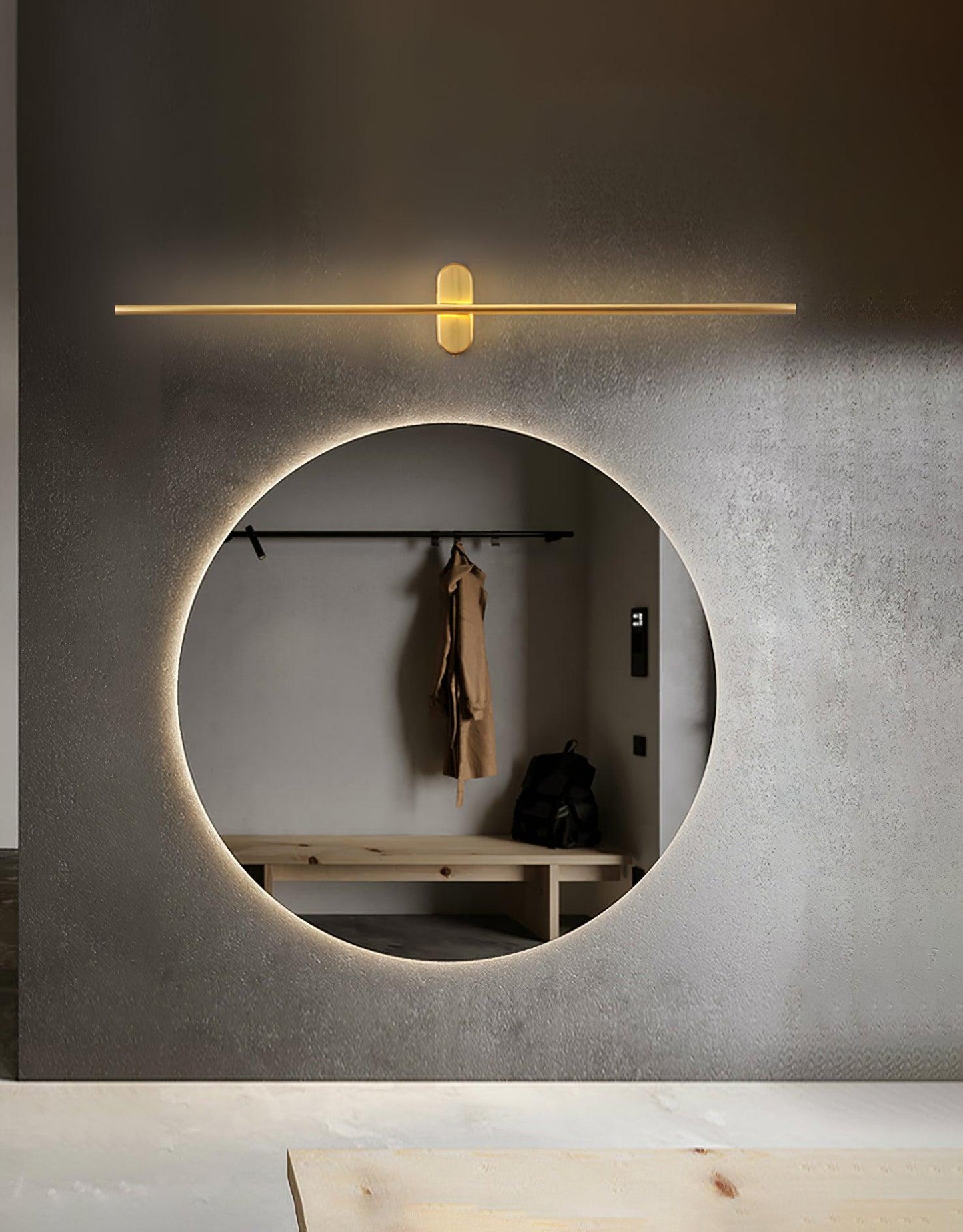 Stick Shaped Plug-In Sconce | Handcrafted Iron & Acrylic | Warm, Neutral, Cool Light Options