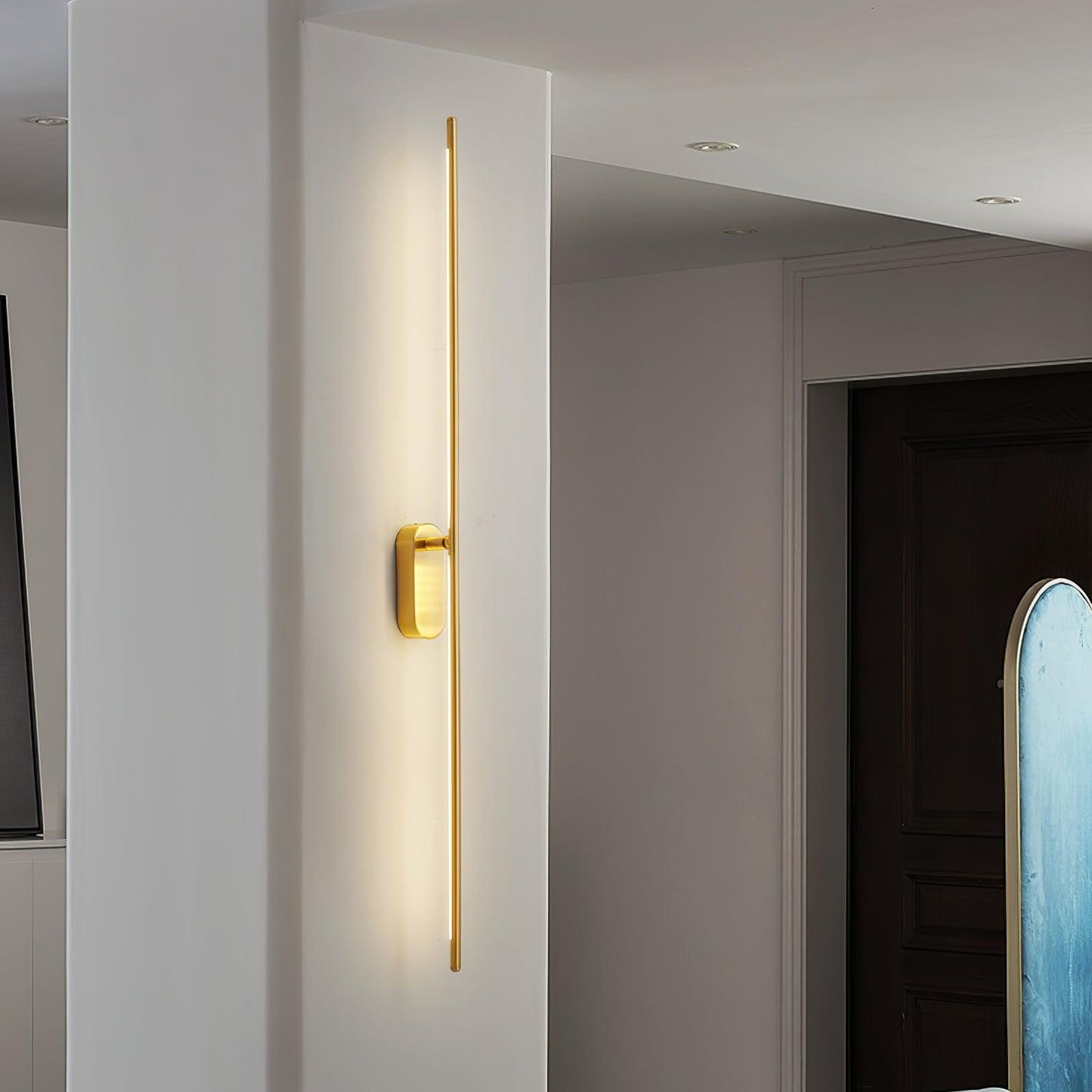 Stick Shaped Plug-In Sconce | Handcrafted Iron & Acrylic | Warm, Neutral, Cool Light Options