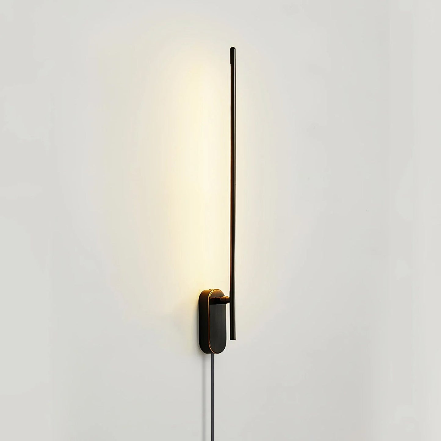 Stick Shaped Plug-In Sconce | Handcrafted Iron & Acrylic | Warm, Neutral, Cool Light Options