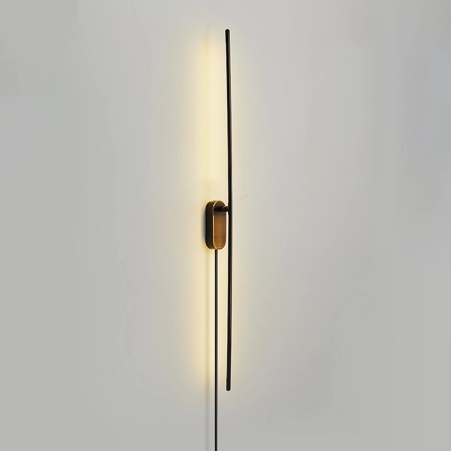 Stick Shaped Plug-In Sconce | Handcrafted Iron & Acrylic | Warm, Neutral, Cool Light Options