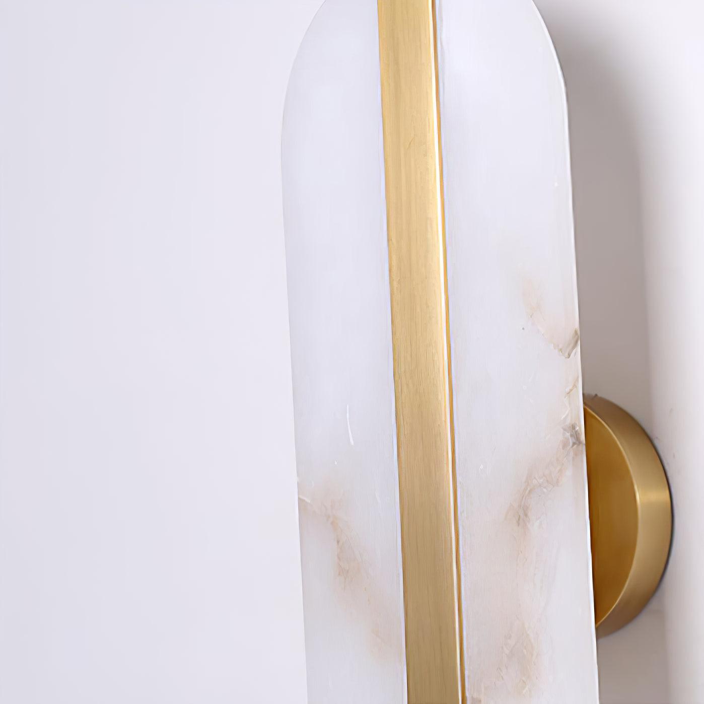 Alabaster LED Wall Sconce | Brass Finish | Set of 2