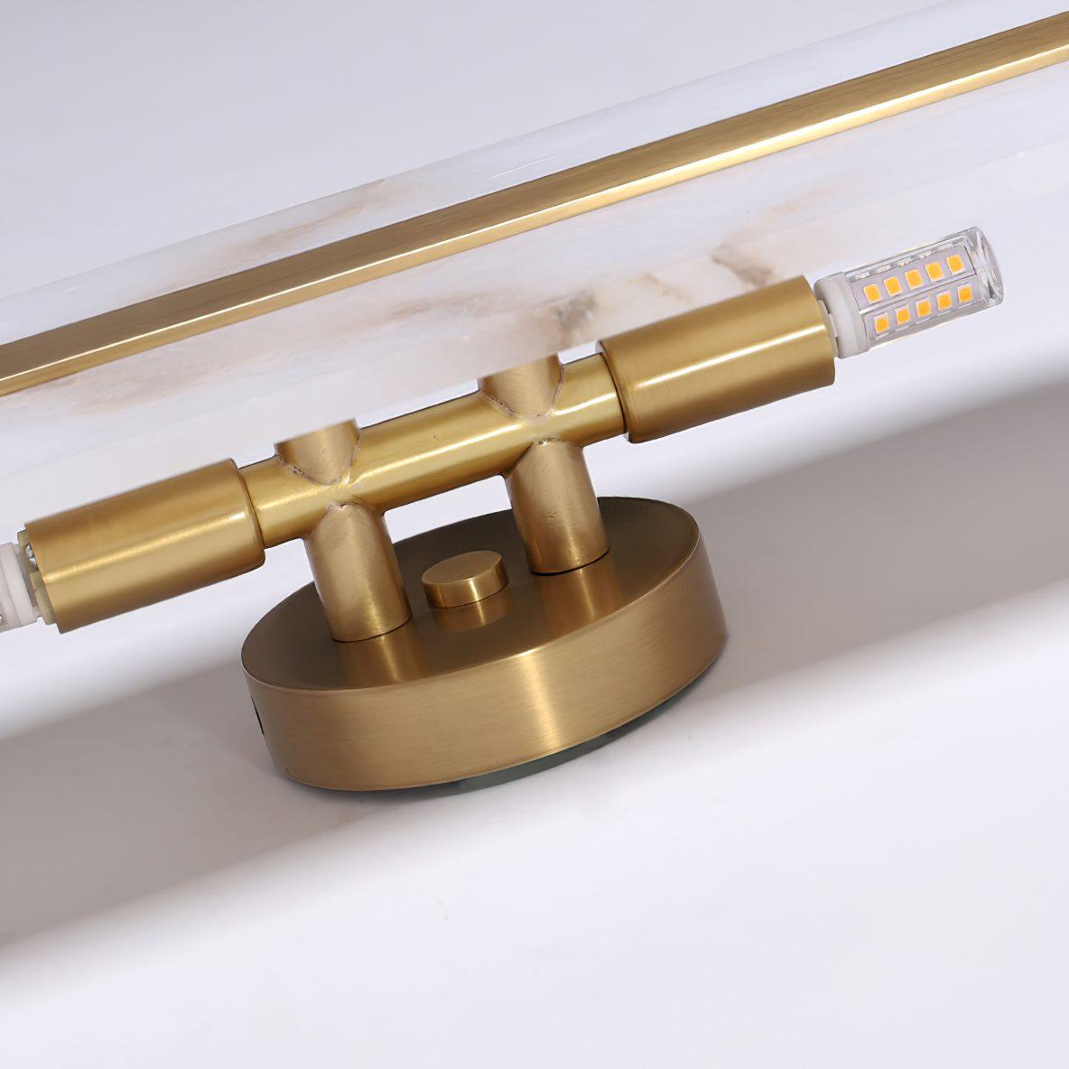 Alabaster LED Wall Sconce | Brass Finish | Set of 2