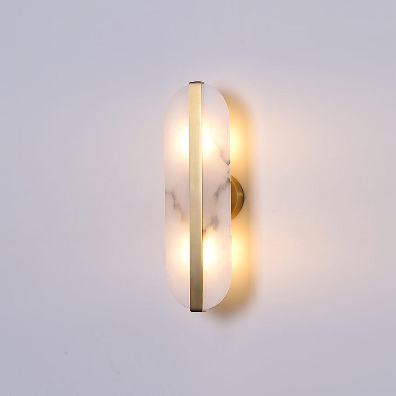 Alabaster LED Wall Sconce | Brass Finish | Set of 2
