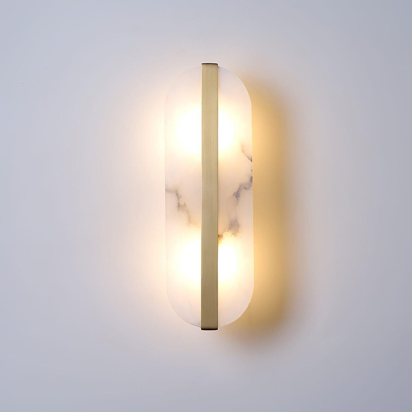 Alabaster LED Wall Sconce | Brass Finish | Set of 2
