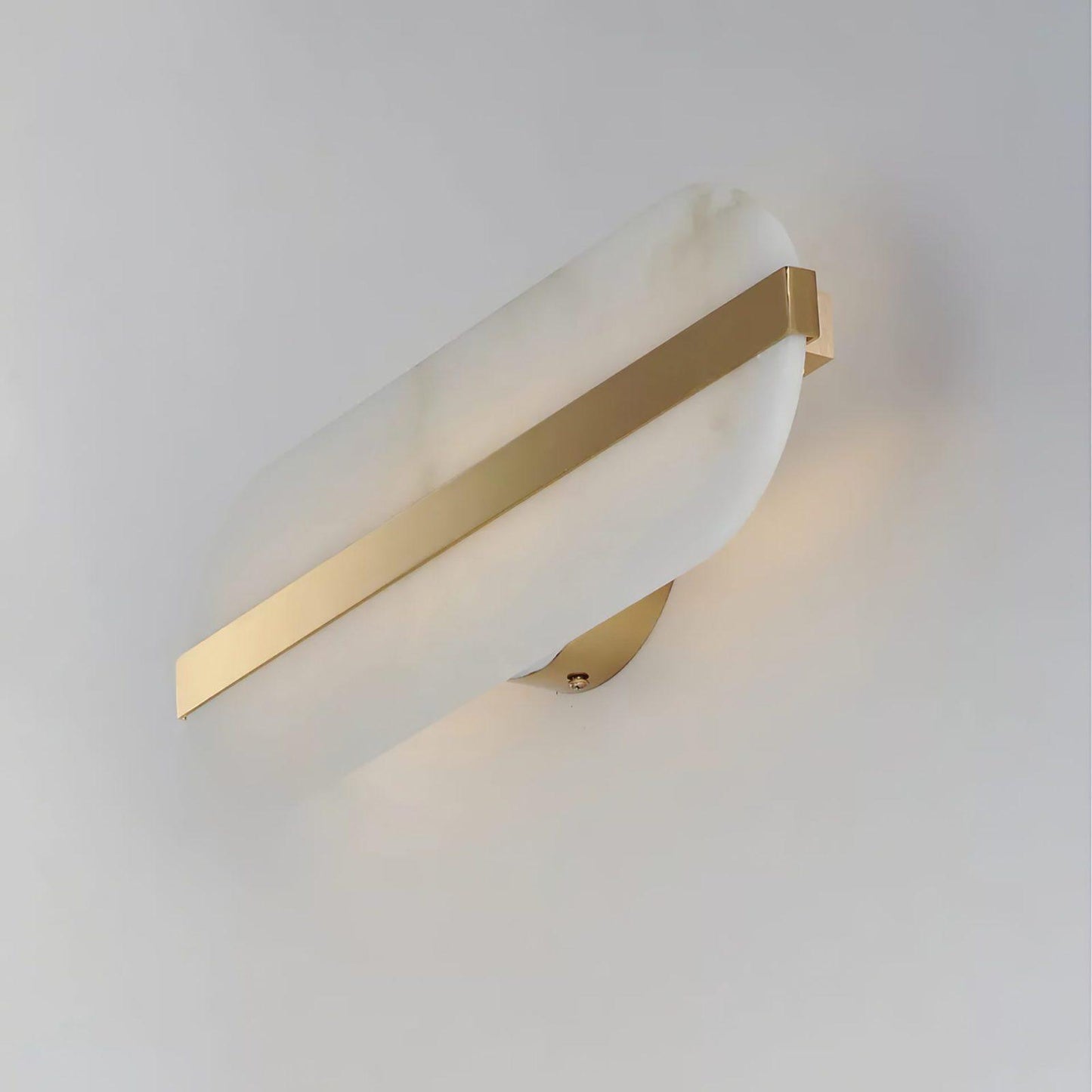 Alabaster LED Wall Sconce | Brass Finish | Set of 2