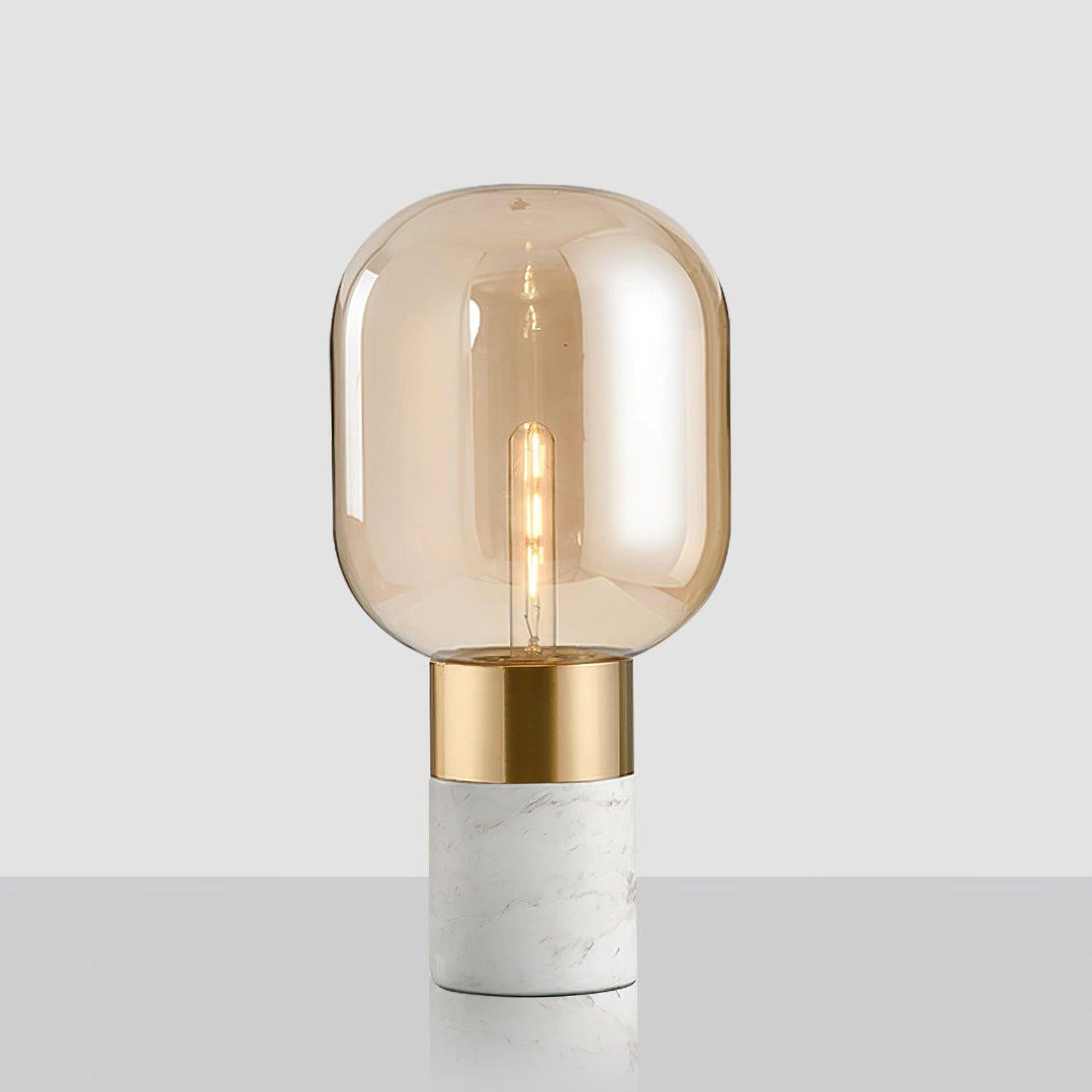 Storm Table Lamp | Glass & Marble | 23cm Diameter