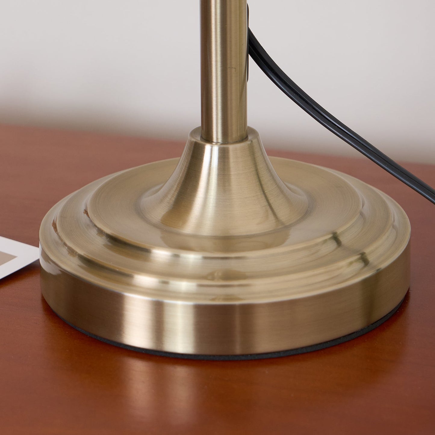 Suffolk Table Lamp | Antique Brass | Adjustable Cream Shade