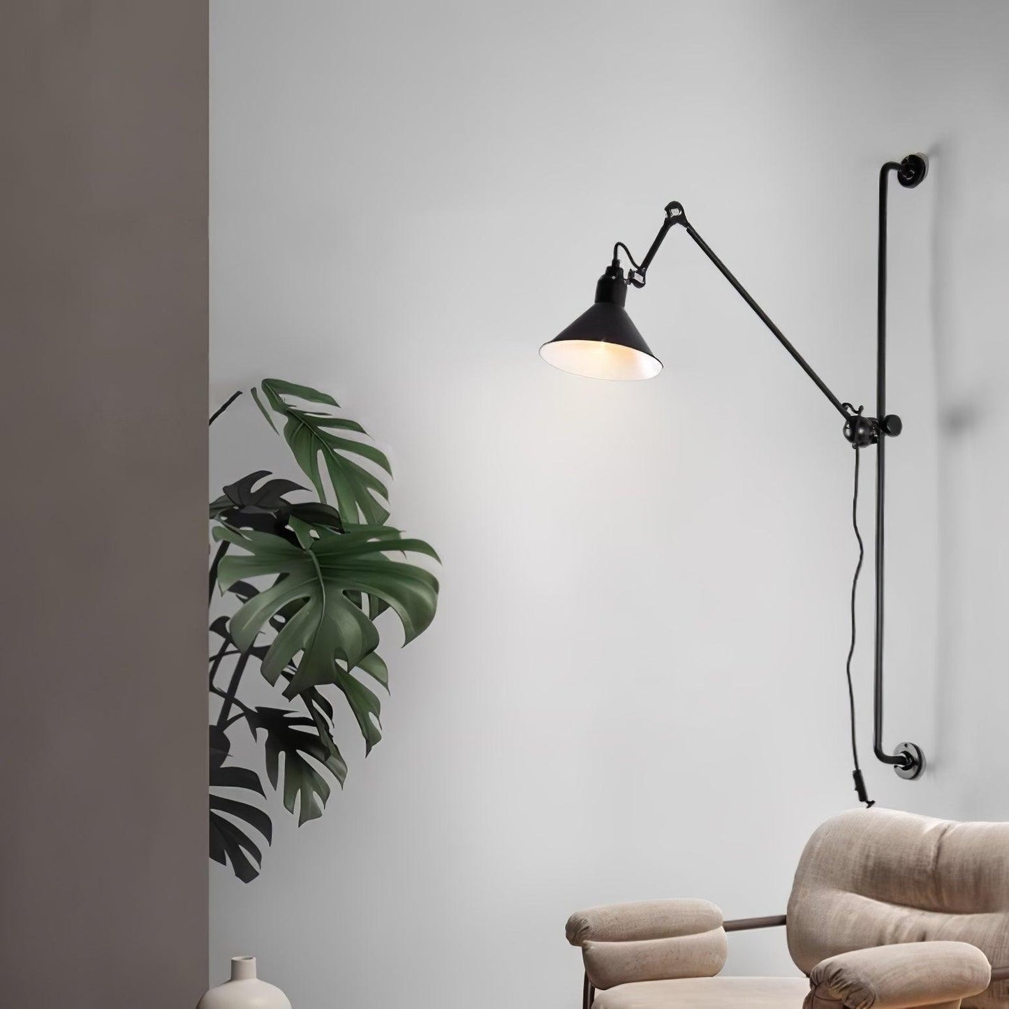 Rocker Wall Lamp | Metal Construction | Set of 2