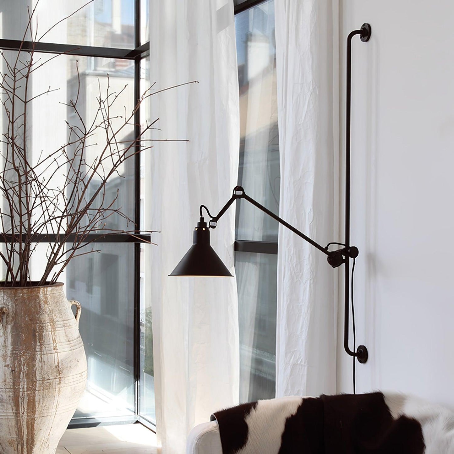 Rocker Wall Lamp | Metal Construction | Set of 2
