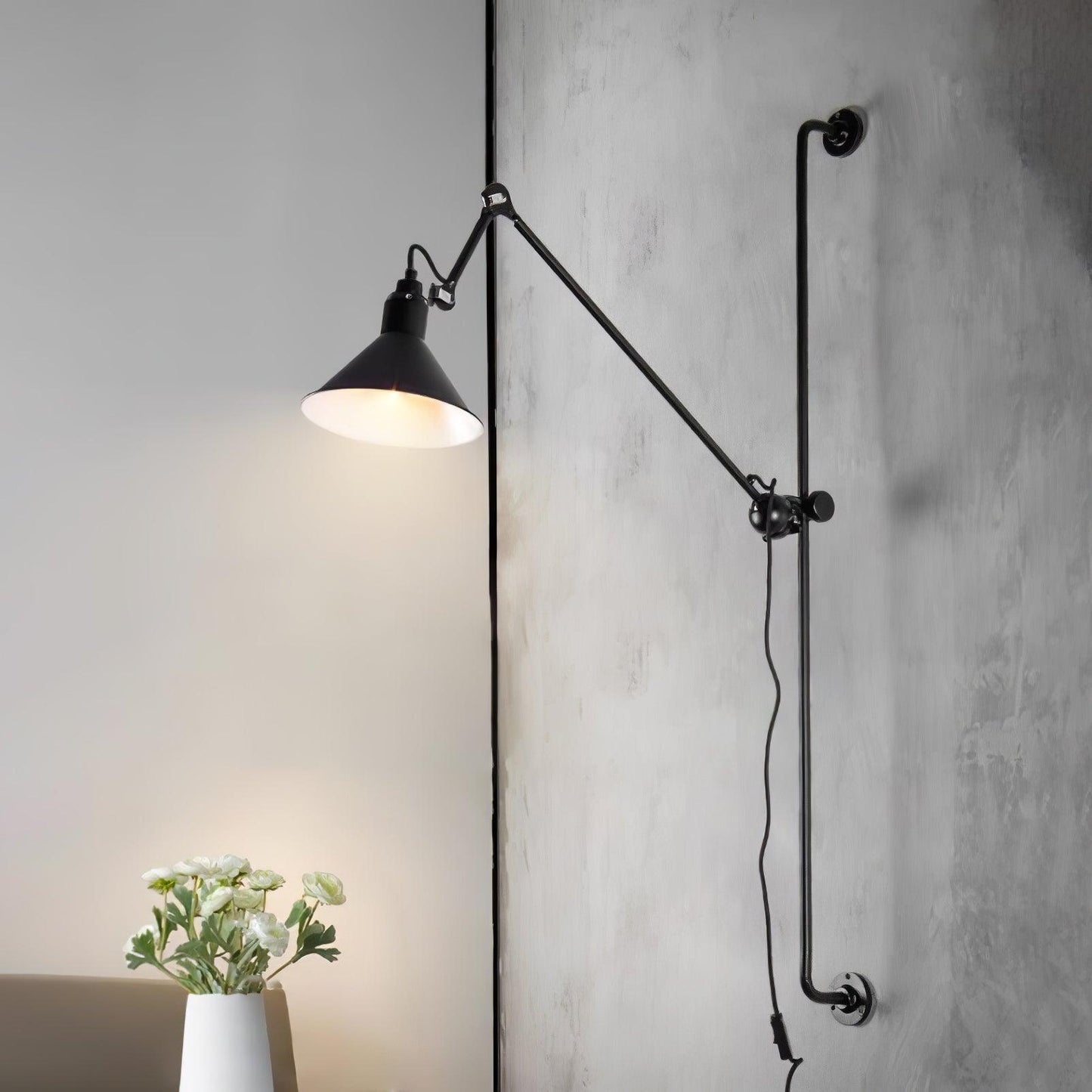 Rocker Wall Lamp | Metal Construction | Set of 2