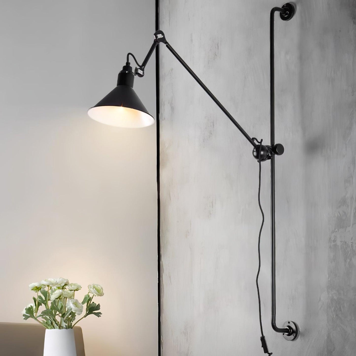 Rocker Wall Lamp | Metal Construction | Set of 2