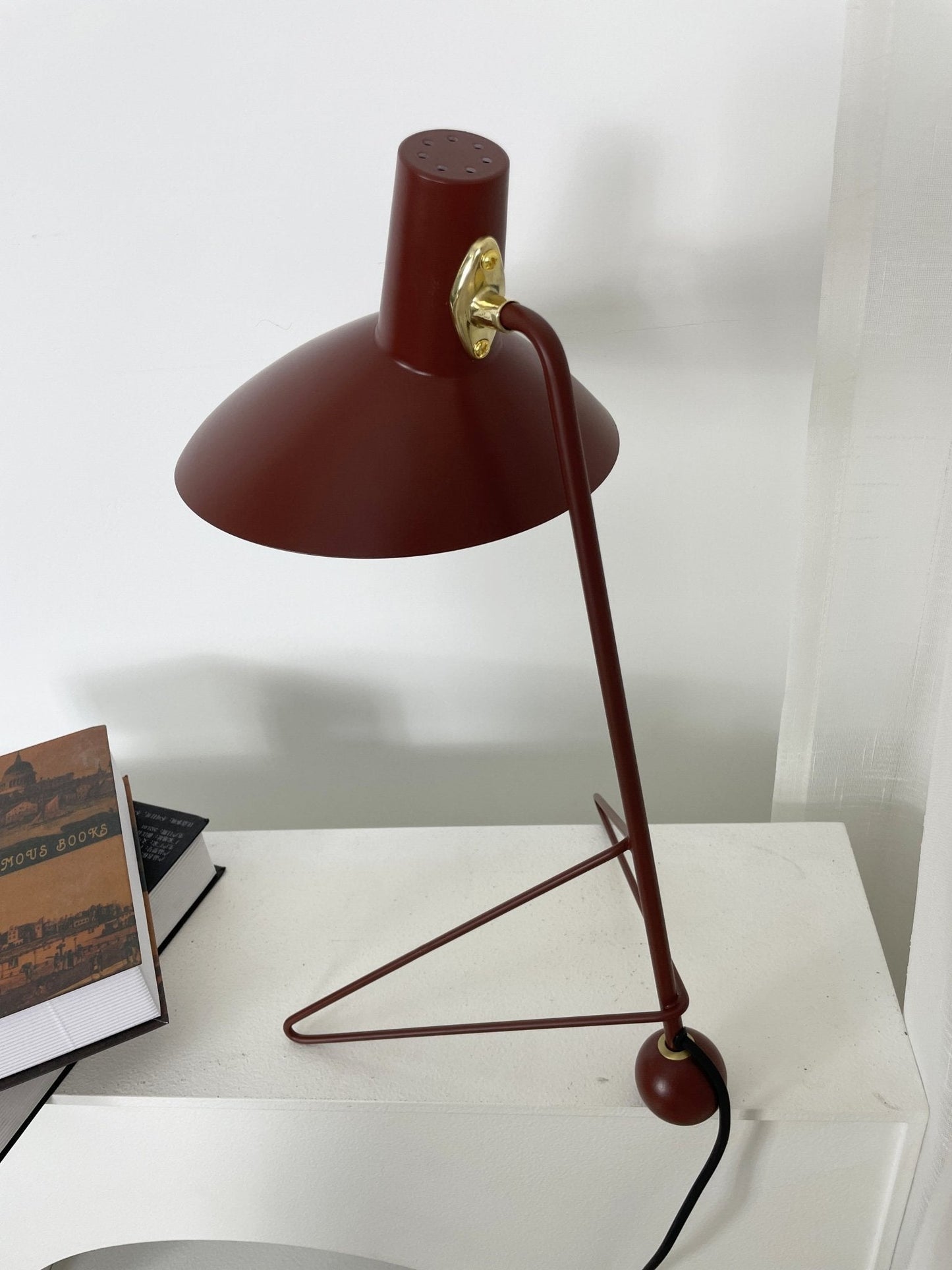 Svelte Noir Table Lamp | Matte Black Metal | 31cm Diameter