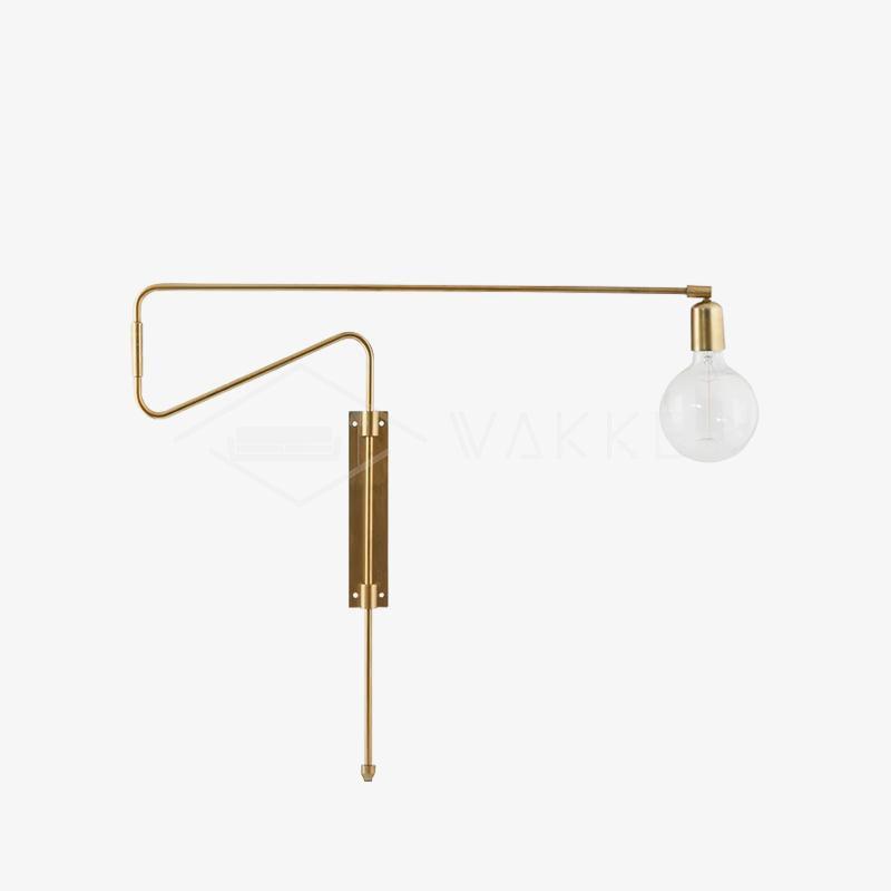 Swing Wall Lamp | Adjustable Brass & Metal | Set of 2