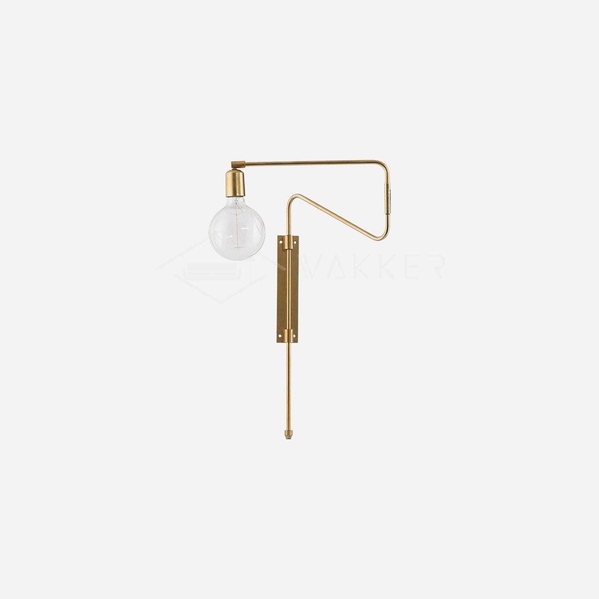 Swing Wall Lamp | Adjustable Brass & Metal | Set of 2