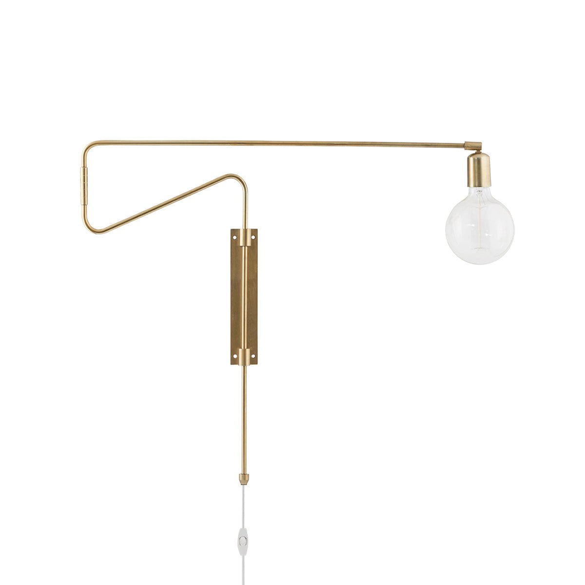 Swing Wall Lamp | Adjustable Brass & Metal | Set of 2