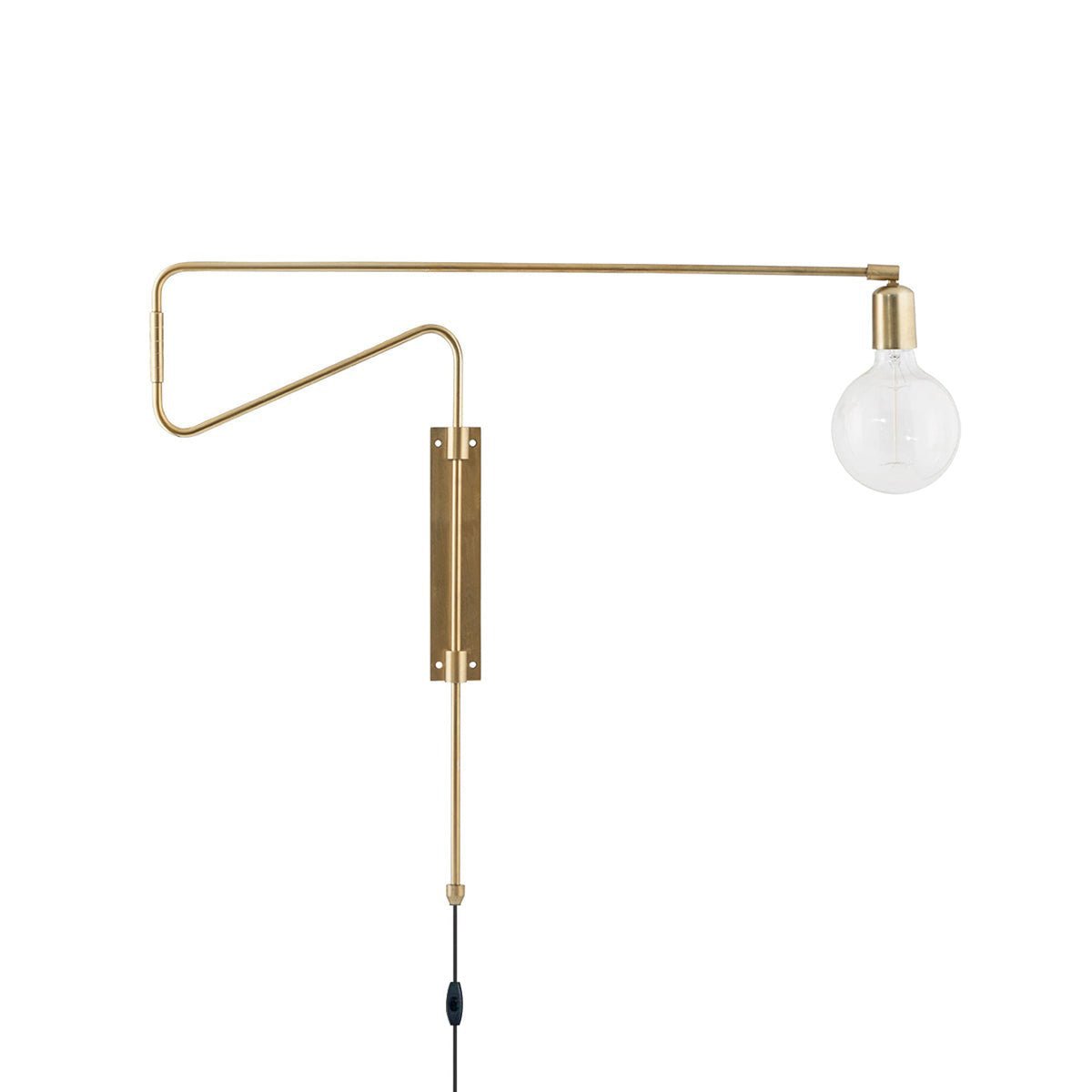 Swing Wall Lamp | Adjustable Brass & Metal | Set of 2