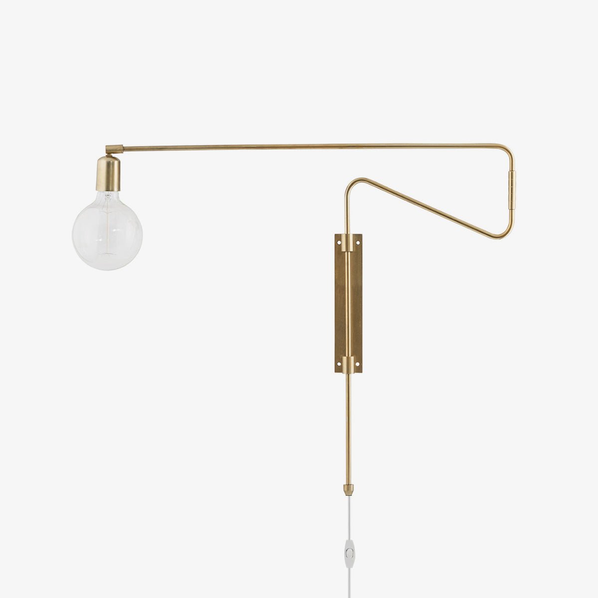 Swing Wall Lamp | Adjustable Brass & Metal | Set of 2