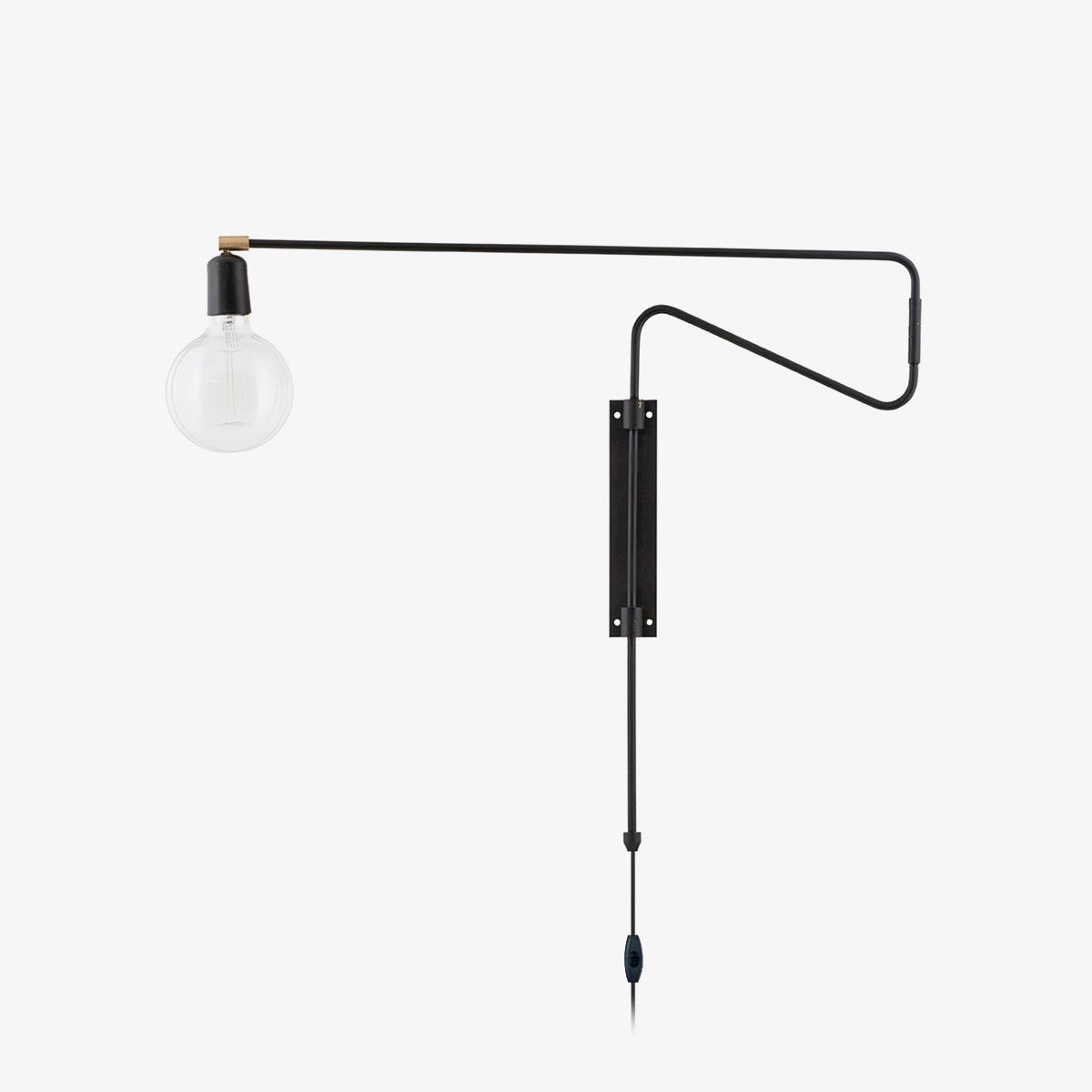Swing Wall Lamp | Adjustable Brass & Metal | Set of 2