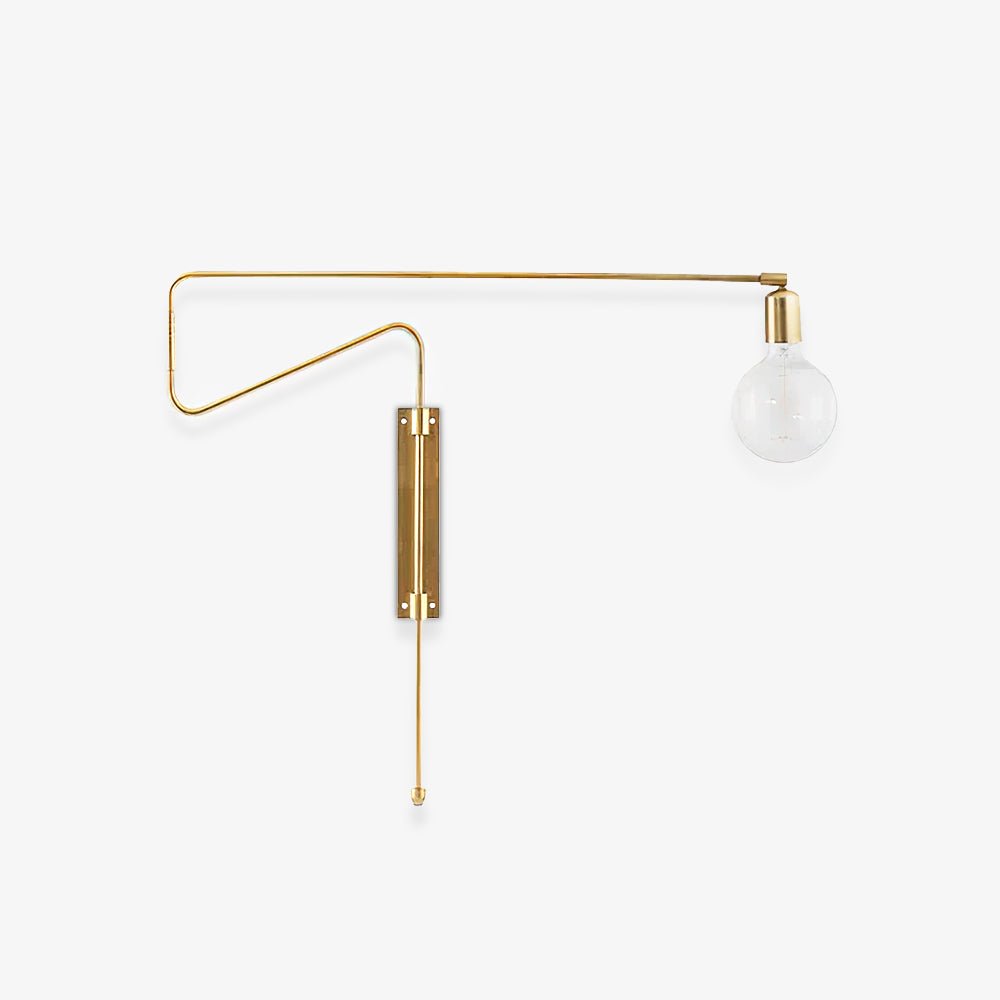 Swing Wall Lamp | Adjustable Brass & Metal | Set of 2