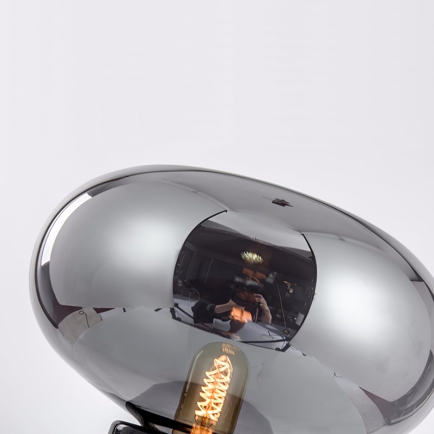 Sylvaine Table Lamp | Frosted Glass & Black Marble | 23cm or 32cm