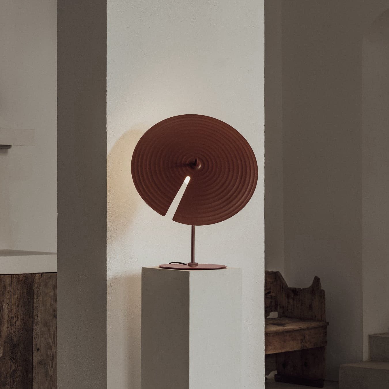 Symphony Table Lamp | Adjustable Rotating Shade | Red, Black, White