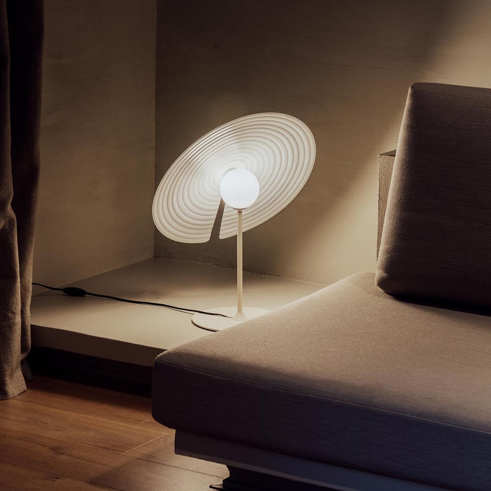 Symphony Table Lamp | Adjustable Rotating Shade | Red, Black, White