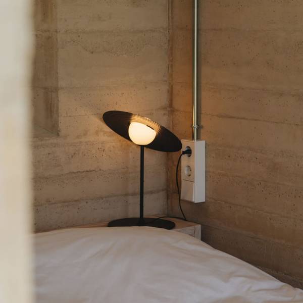 Symphony Table Lamp | Adjustable Rotating Shade | Red, Black, White