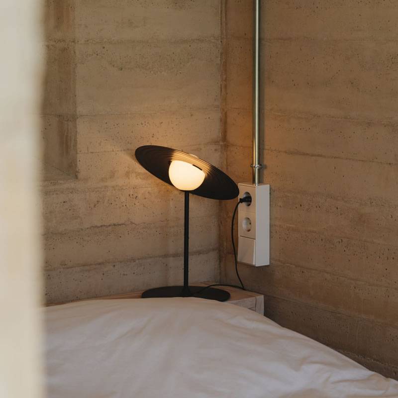 Symphony Table Lamp | Adjustable Rotating Shade | Red, Black, White