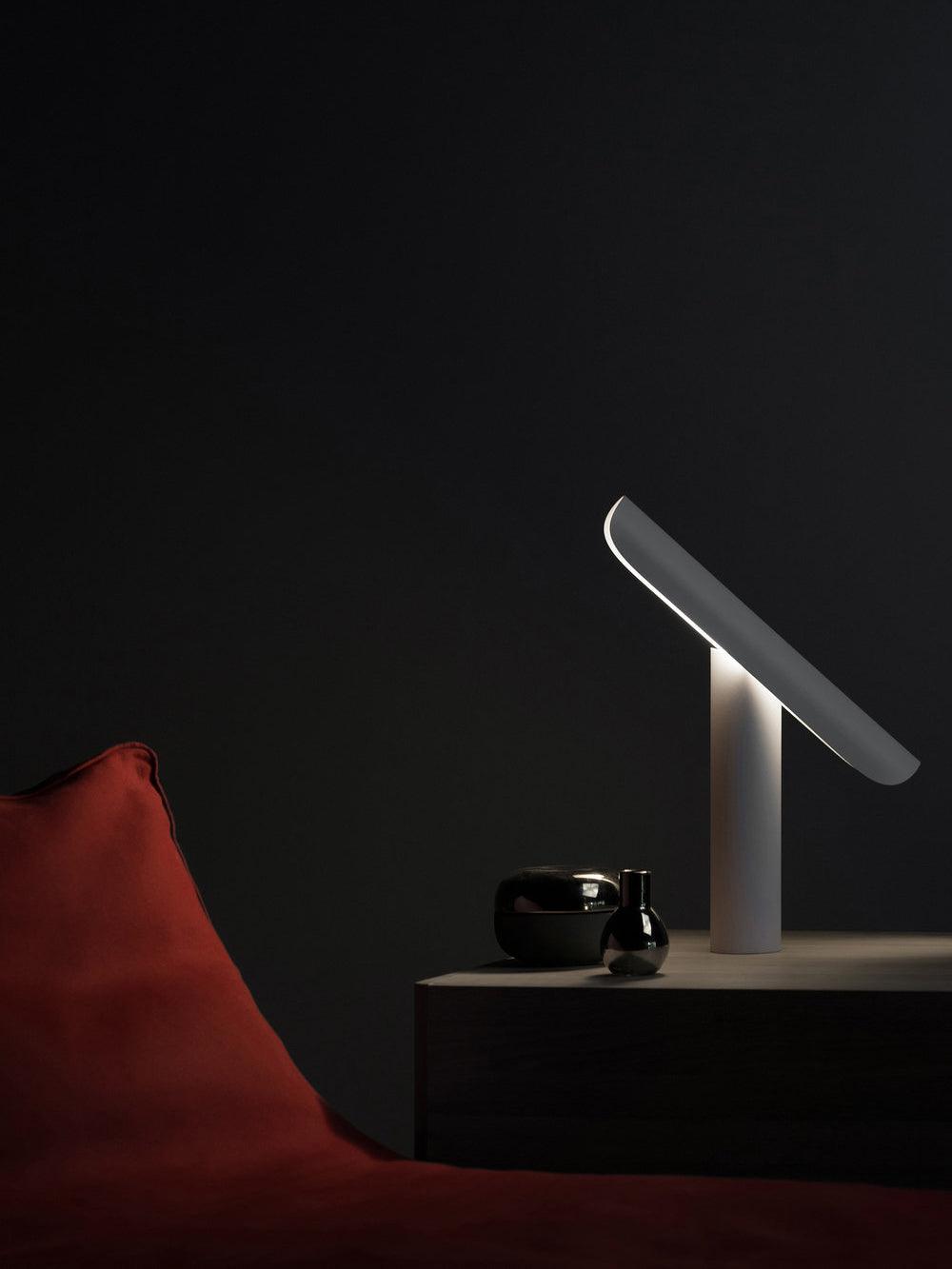 Table Lamp | Integrated LED | White, Black, Antiqued Copper