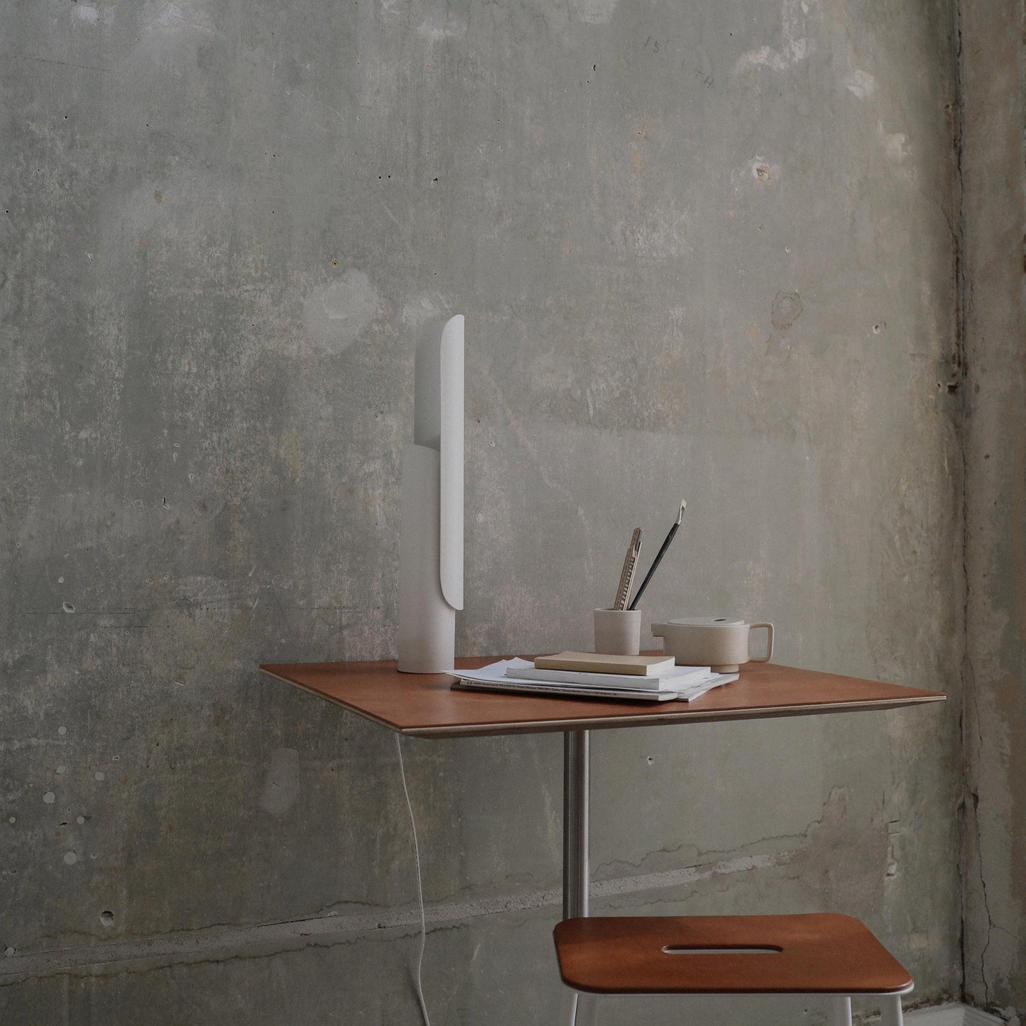 Table Lamp | Integrated LED | White, Black, Antiqued Copper