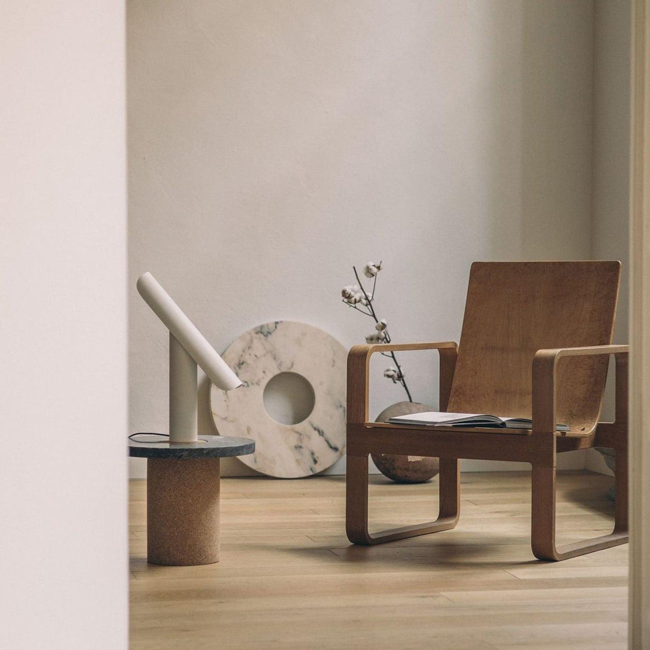 Table Lamp | Integrated LED | White, Black, Antiqued Copper