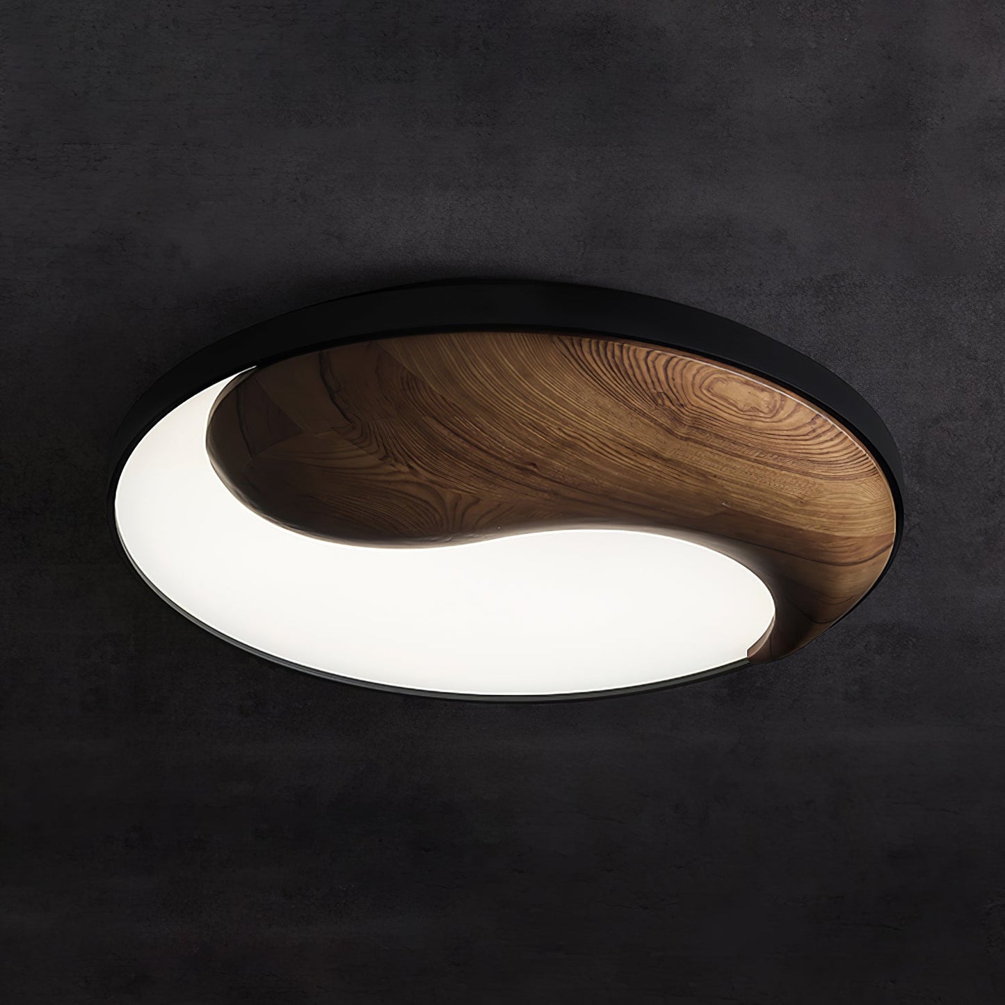 Taiyi Balance Ceiling Light | Wood & Metal | 65cm Diameter