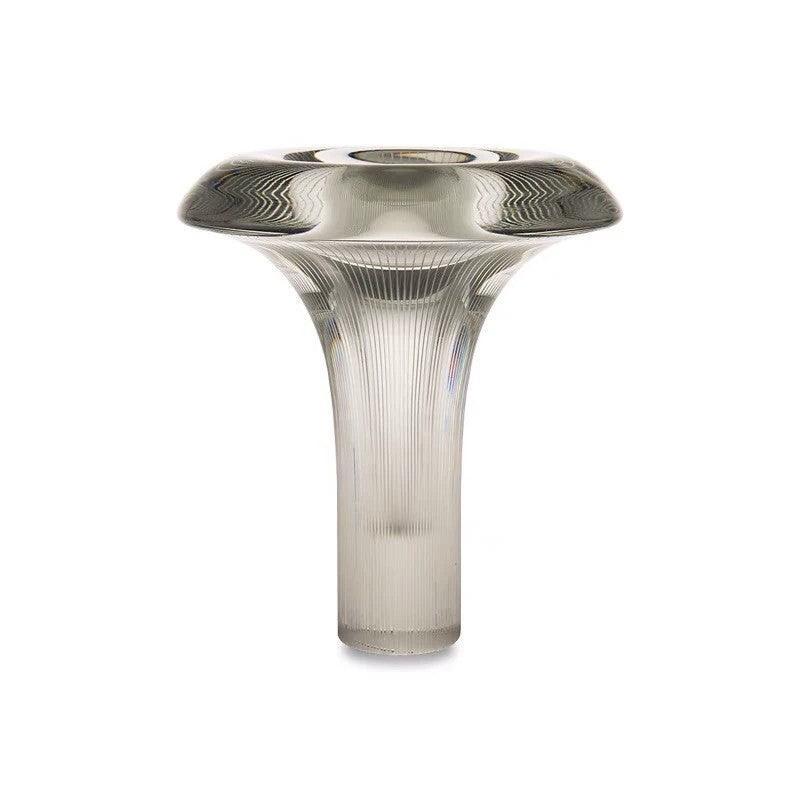 Takku Table Lamp | Transparent Glass & Metal | 34cm Diameter