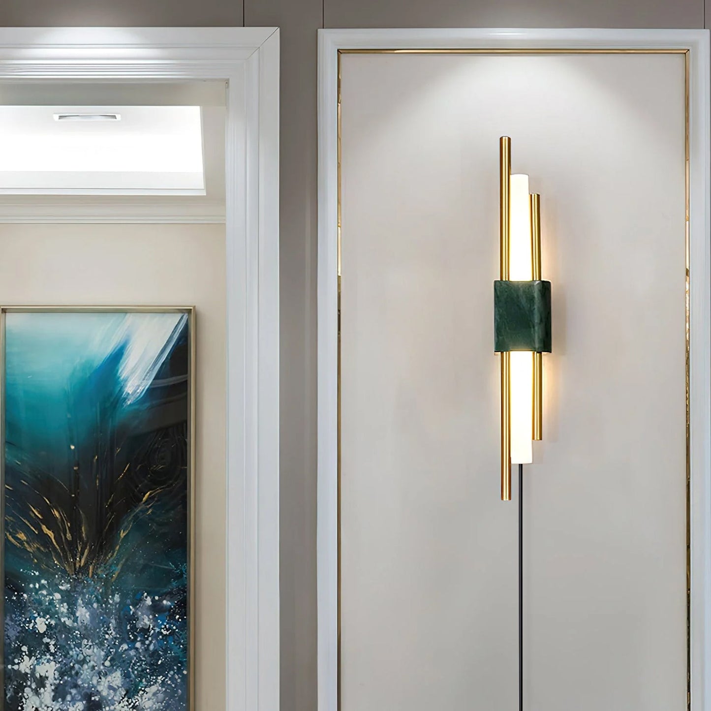 Tanto Wall Light | Brass & Marble | Set of 2