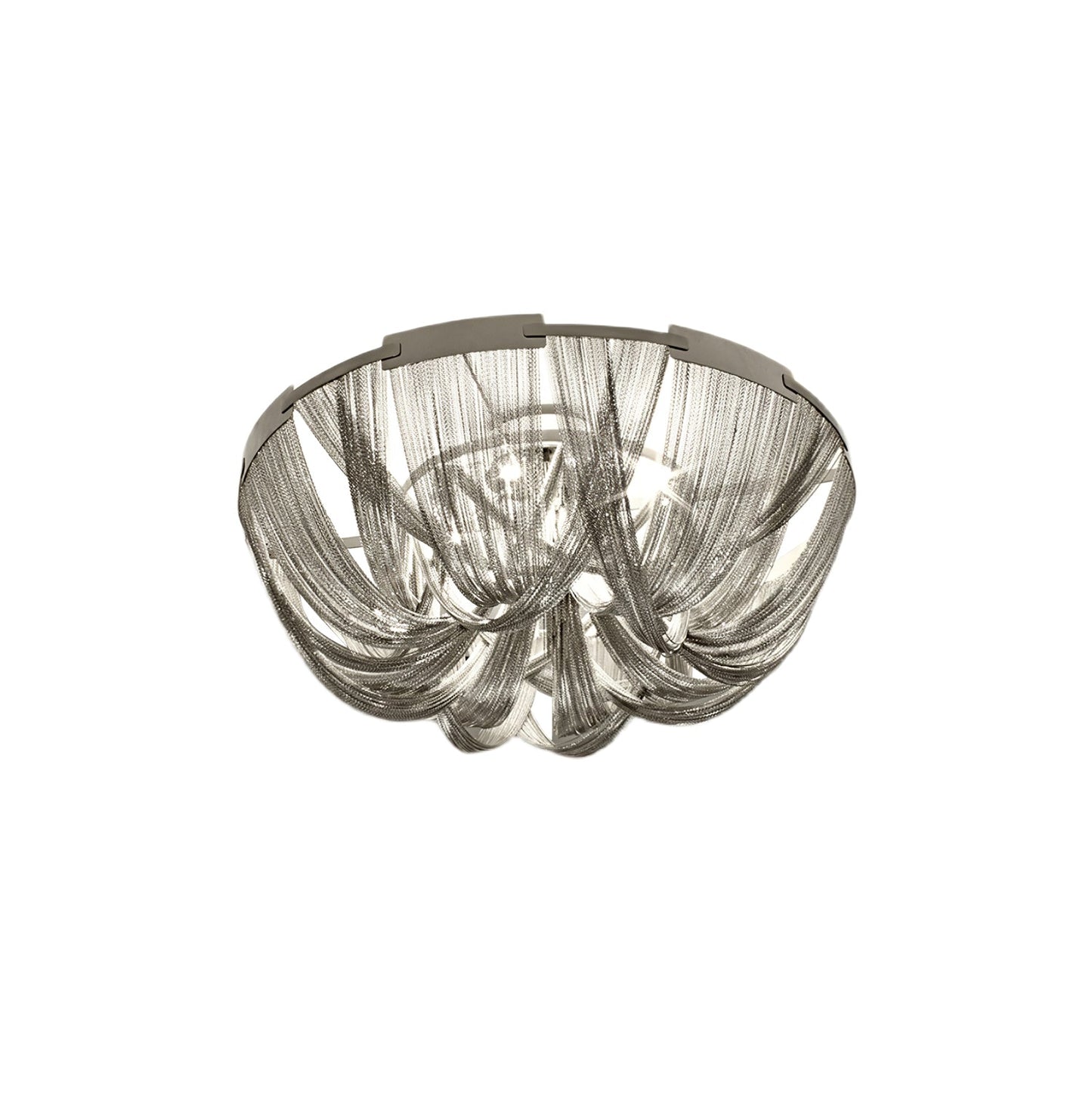 Aluminum Chain Ceiling Light | Modern Metal Design | Gold & Silver Options