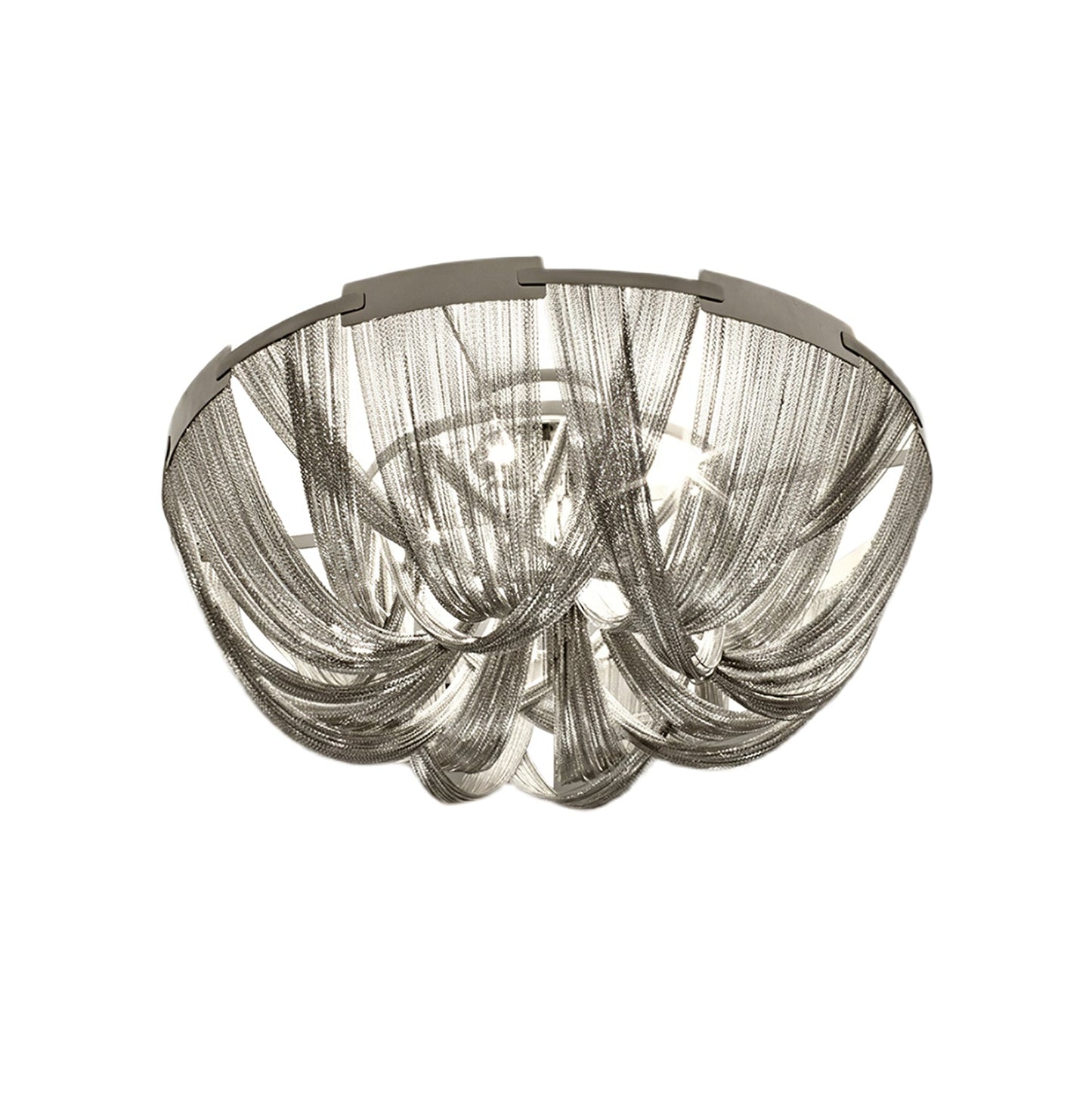 Aluminum Chain Ceiling Light | Modern Metal Design | Gold & Silver Options