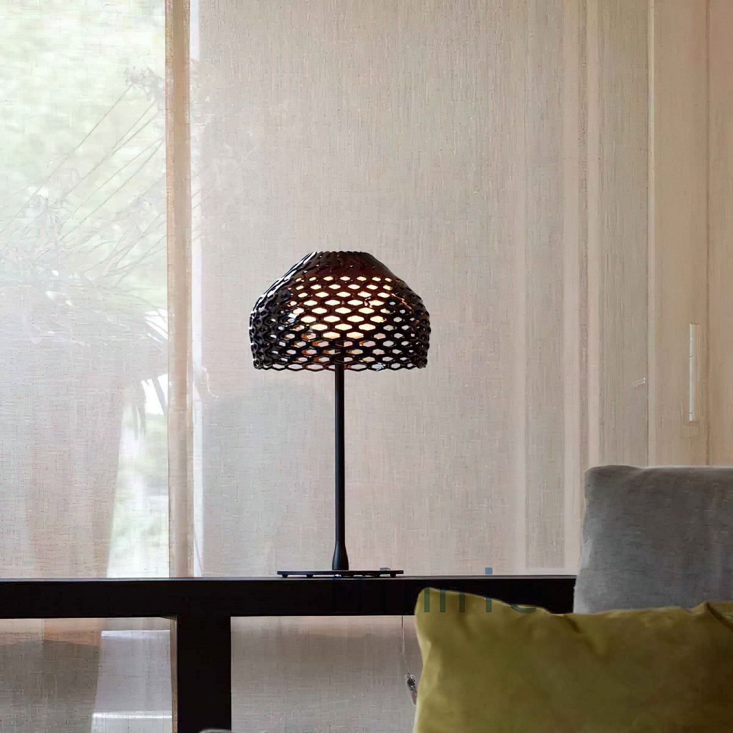 Armadillo Table Lamp | Metal & Plastic | White or Brown