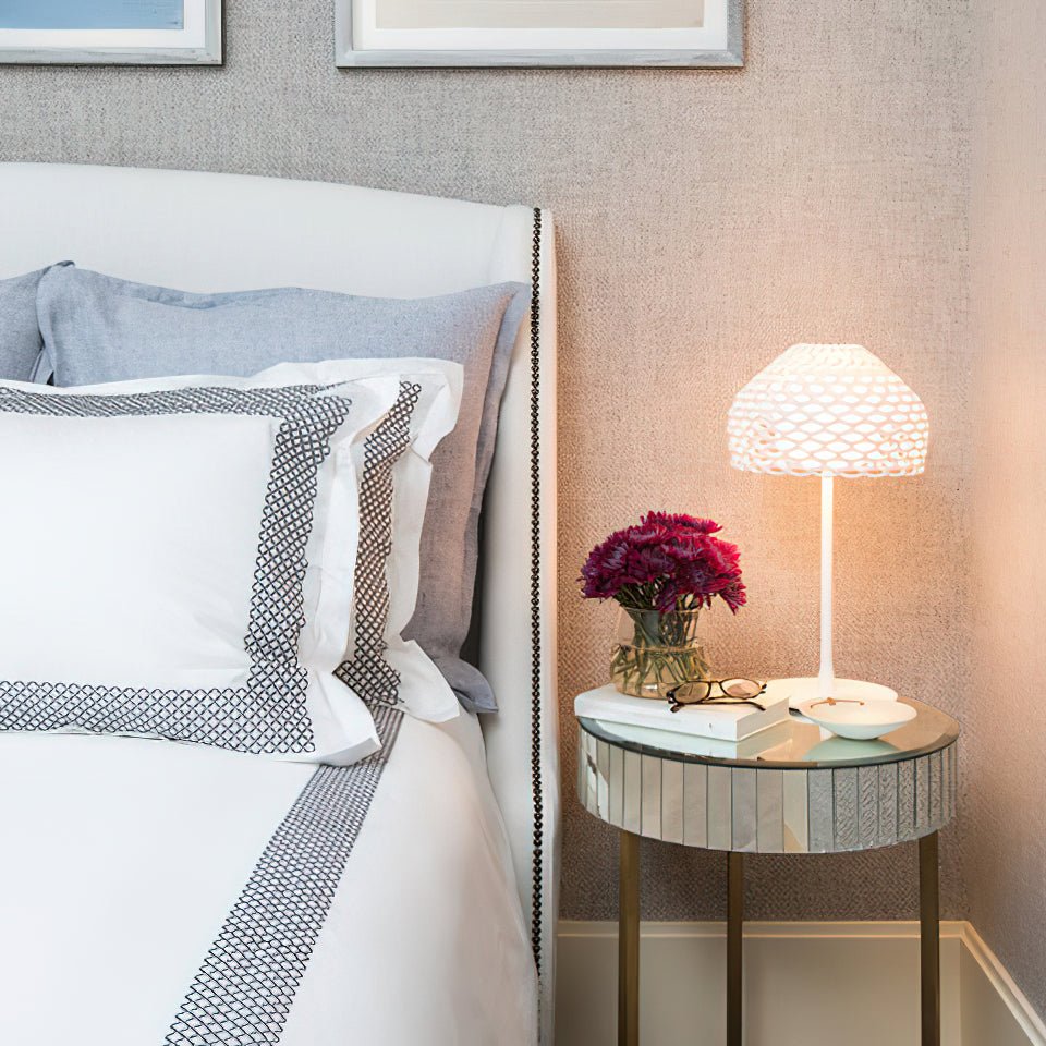 Armadillo Table Lamp | Metal & Plastic | White or Brown