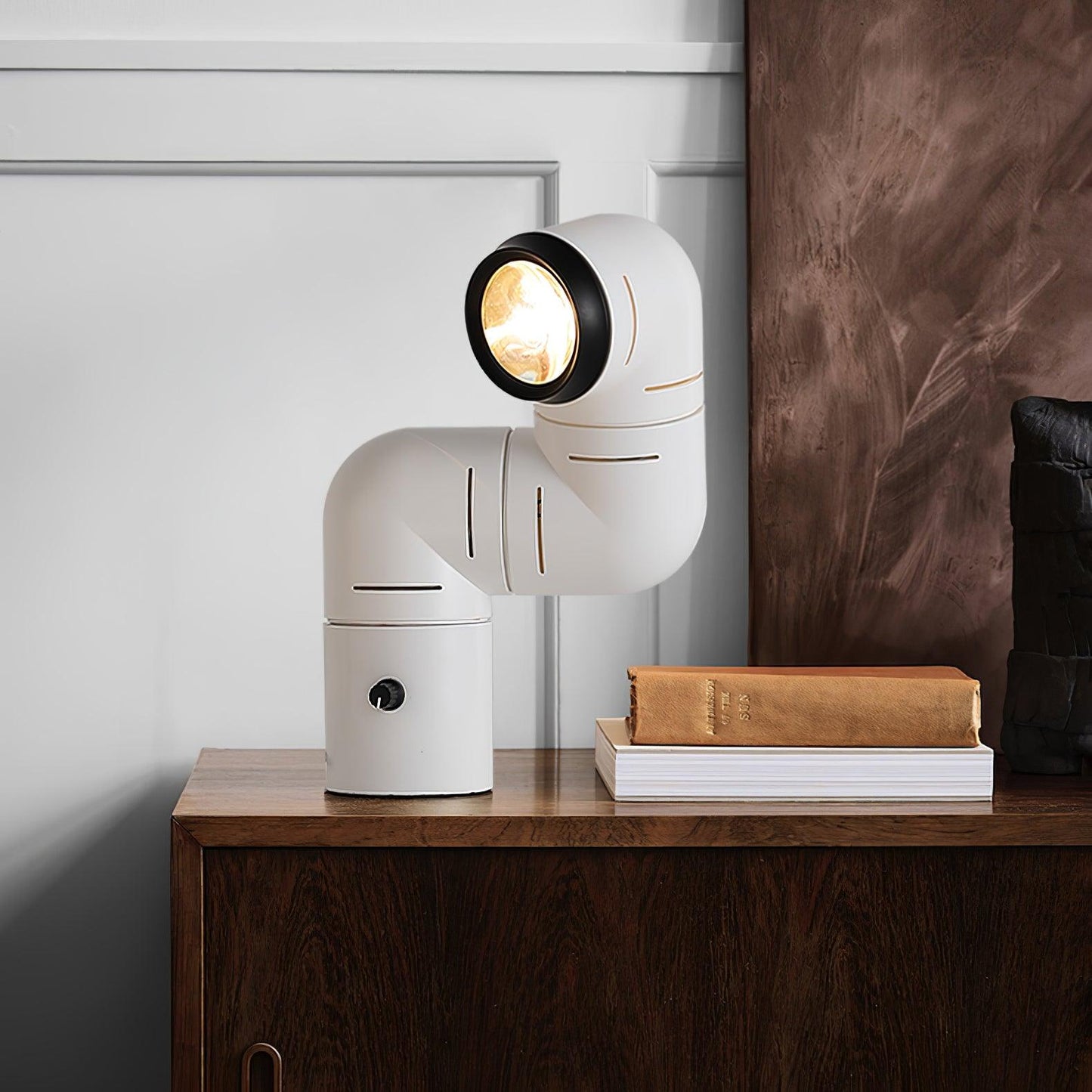 Tatu Table Lamp | Adjustable LED | Red & White