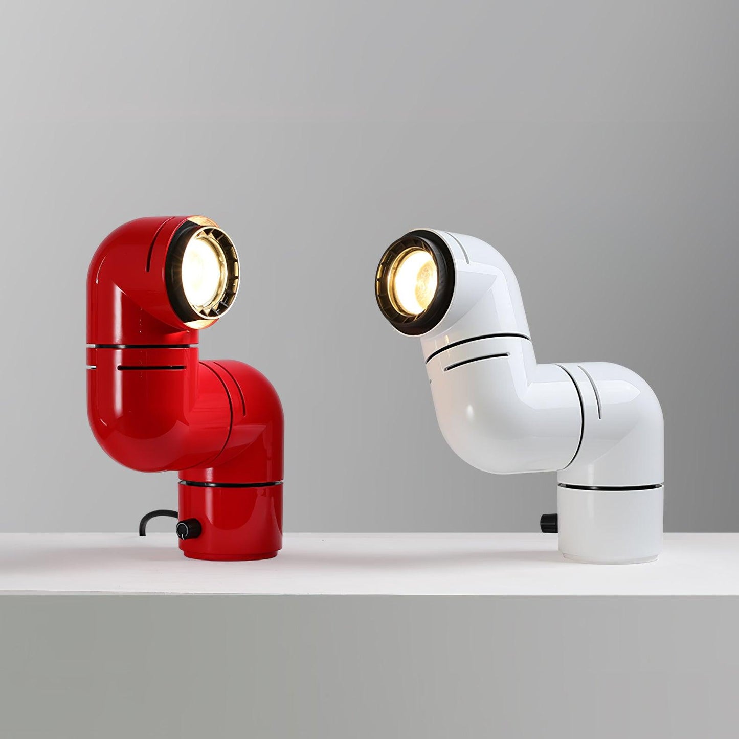 Tatu Table Lamp | Adjustable LED | Red & White