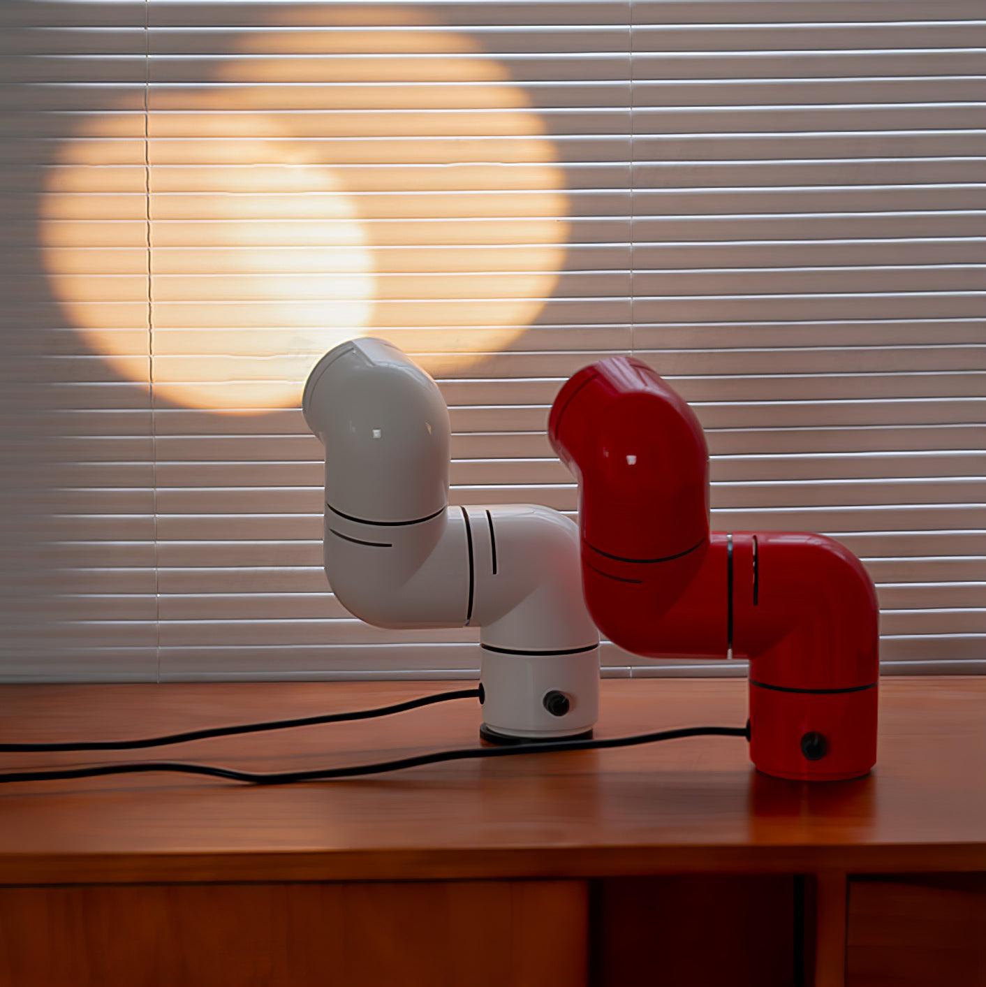 Tatu Table Lamp | Adjustable LED | Red & White