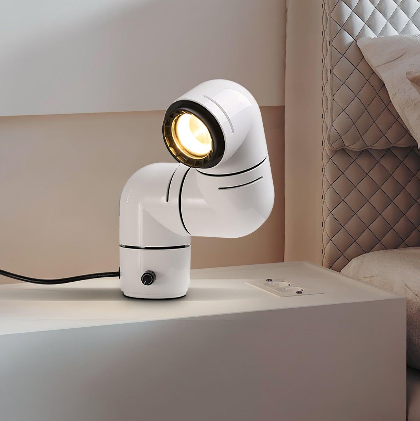 Tatu Table Lamp | Adjustable LED | Red & White
