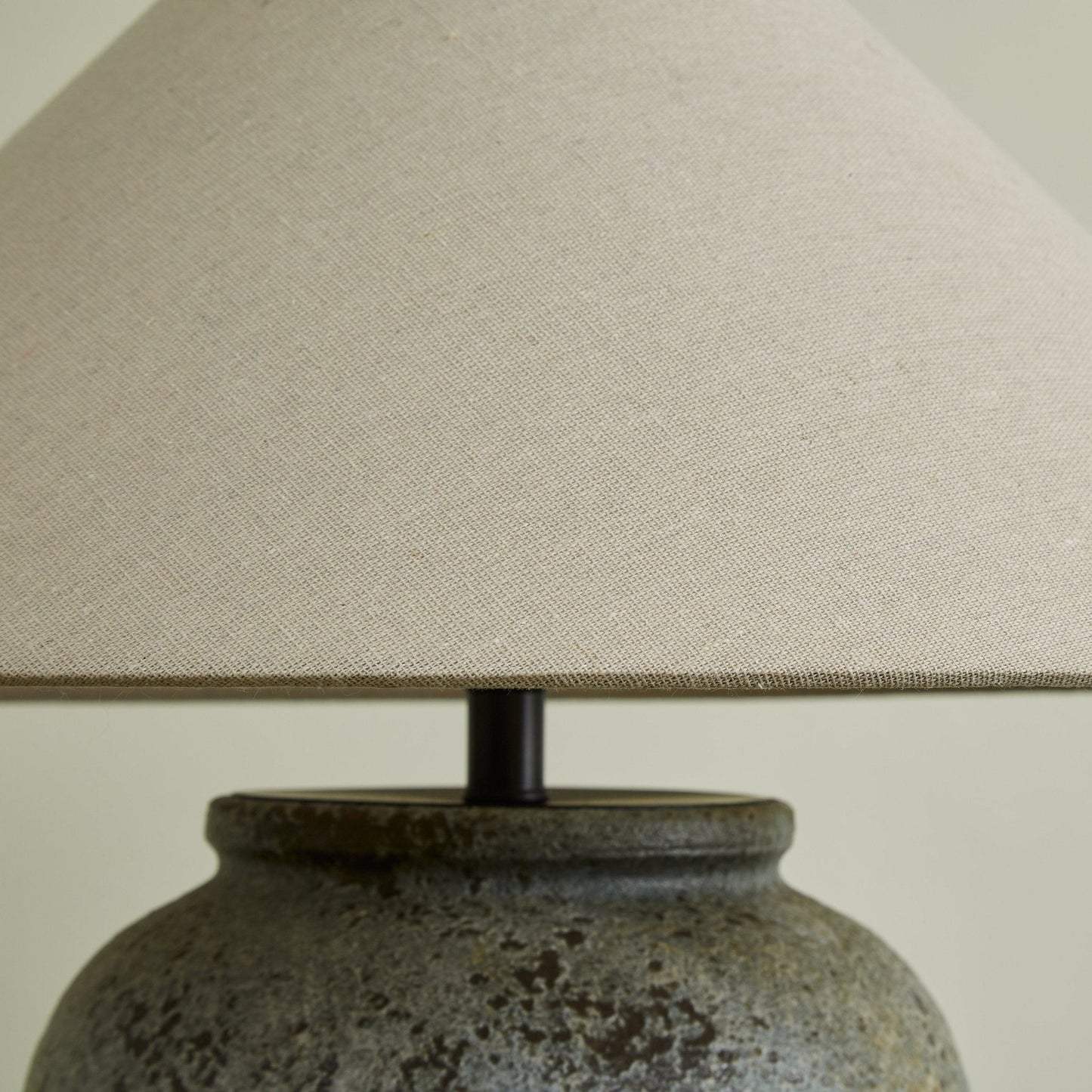 Ceramic Table Lamp | Aged Stone Finish | 55cm Height
