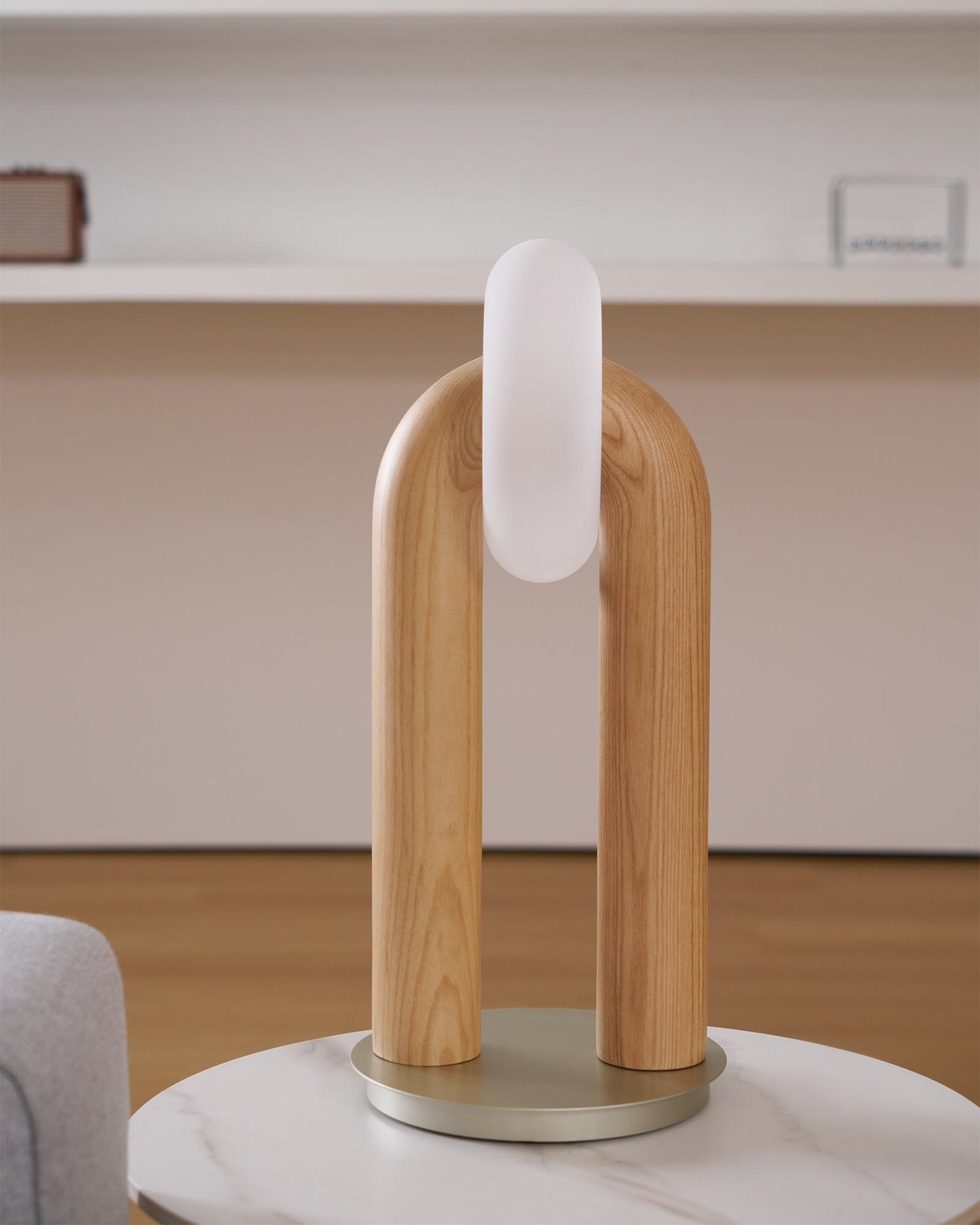 Arcadia Table Lamp | Wooden Design | Wood, Walnut, Black Finishes