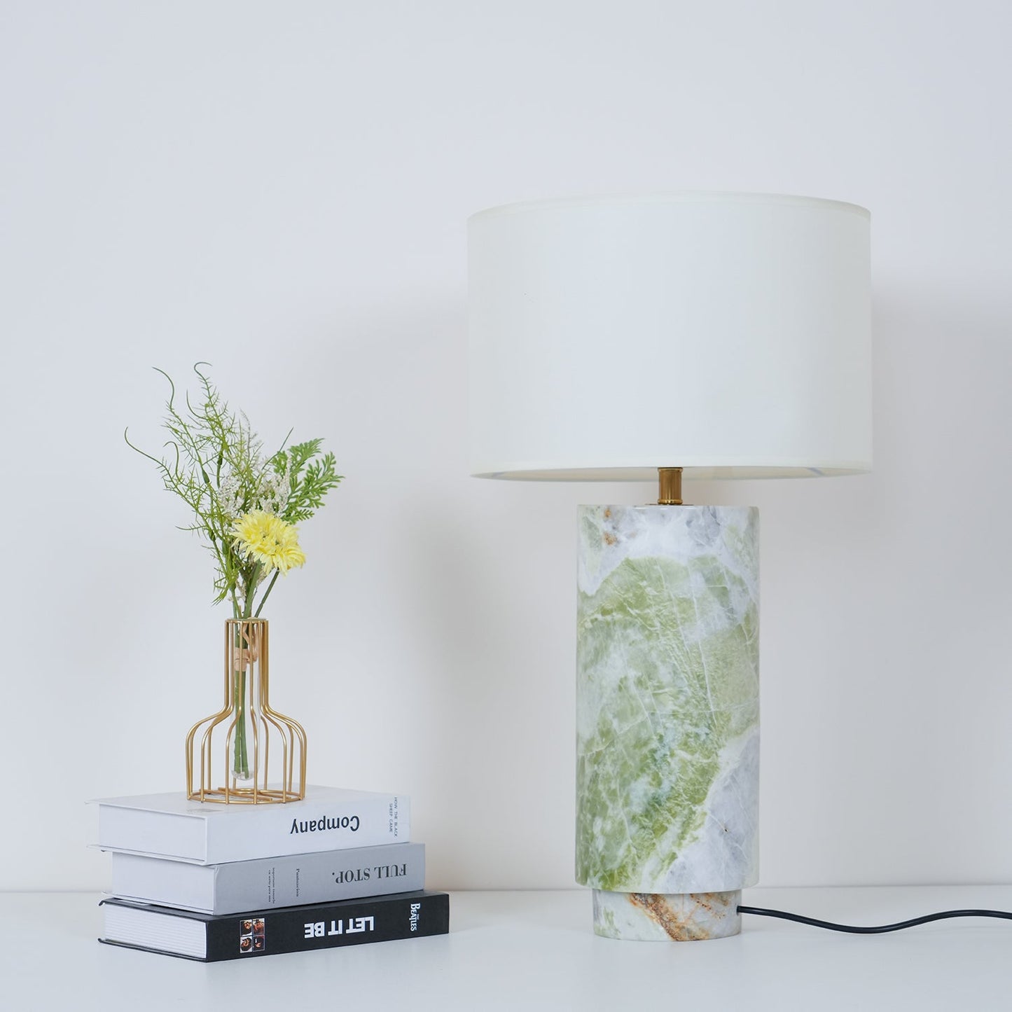 Terra Table Lamp | Green Marble Base | 57cm Height