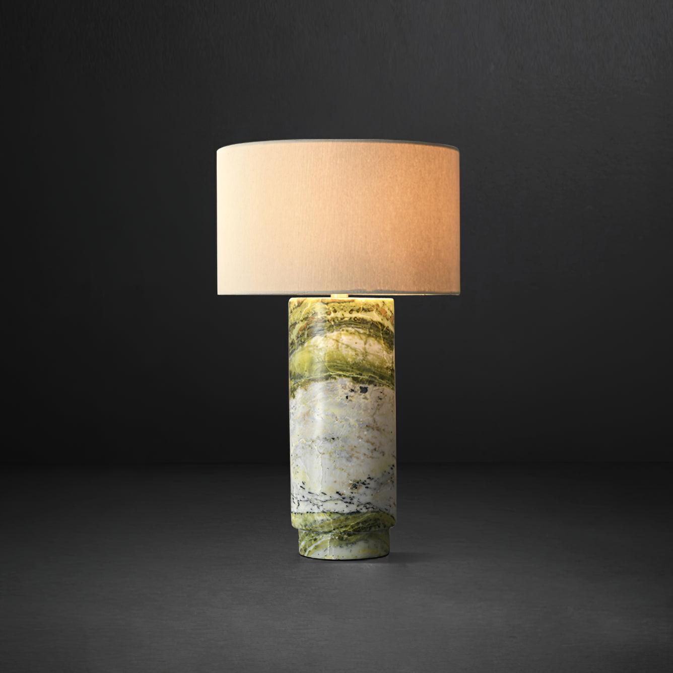 Terra Table Lamp | Green Marble Base | 57cm Height